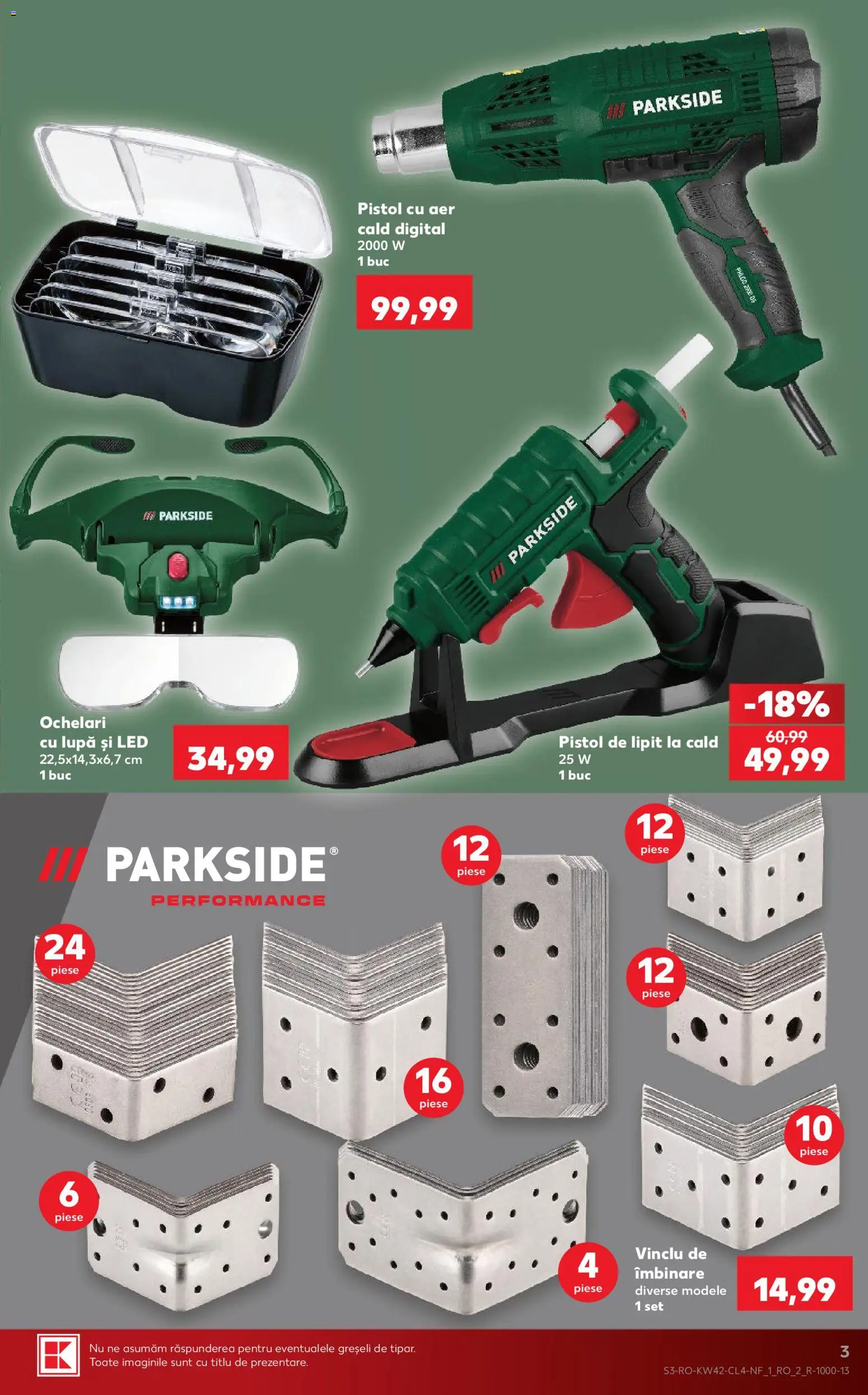 Catalog Kaufland 14 - 19 Octombrie 2026 | Pagina 3 | Produse: Ochelari, Parkside, LED