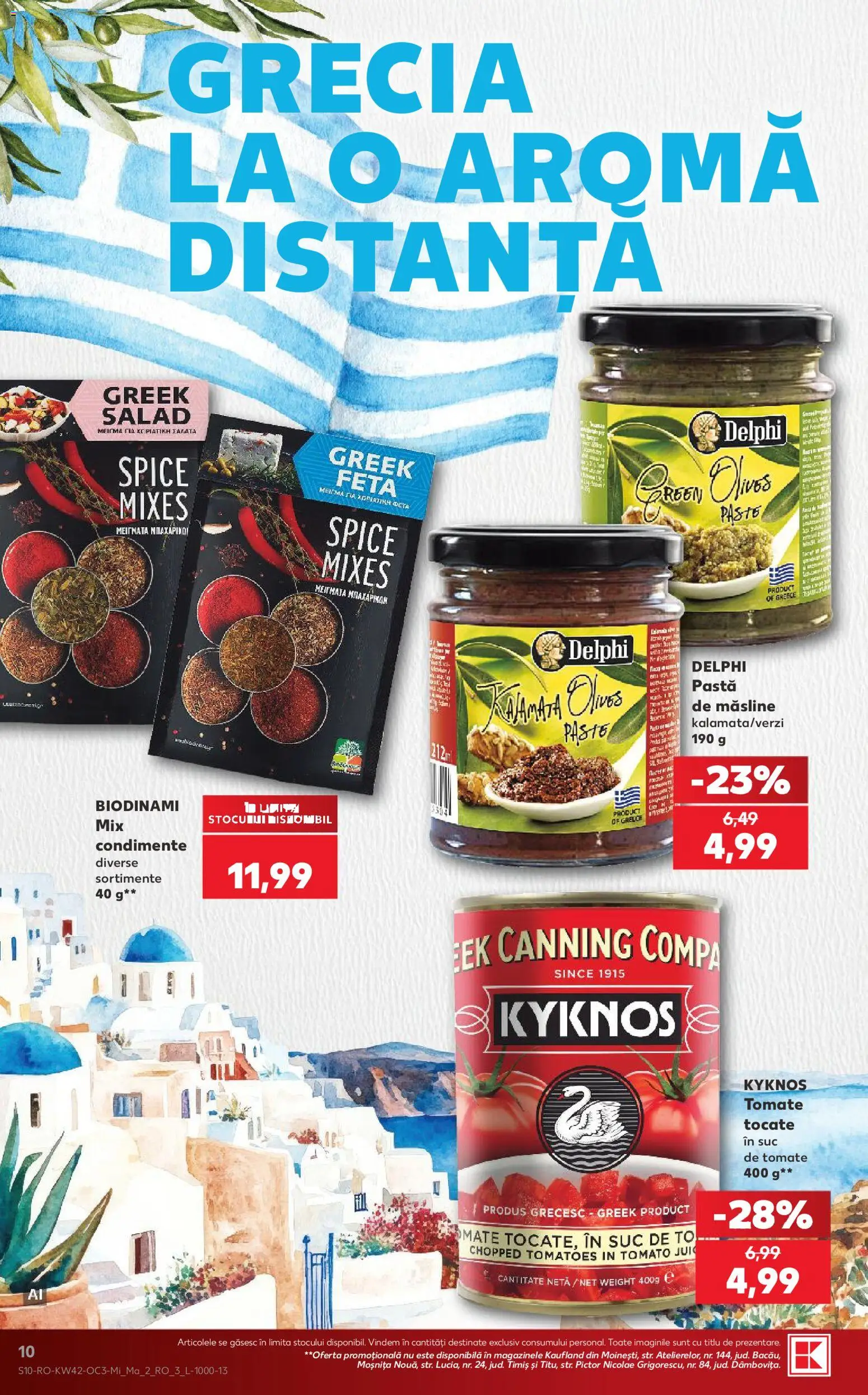 Catalog Kaufland 14 - 19 Octombrie 2026 | Pagina 10 | Produse: Măsline, Suc, Paste, Condimente