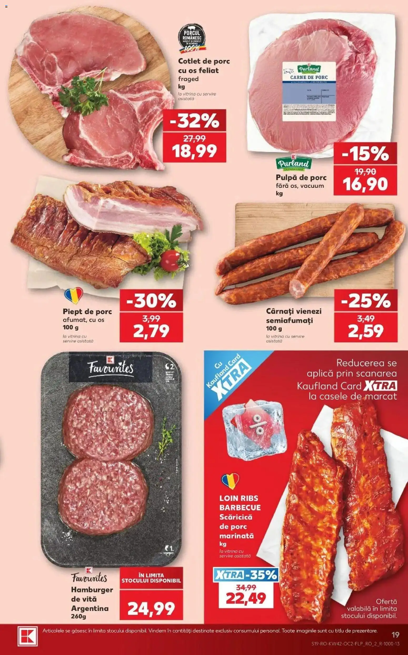 Catalog Kaufland 14 - 19 Octombrie 2026 | Pagina 19 | Produse: Aplică, Vitrină, Hamburger, Cârnați