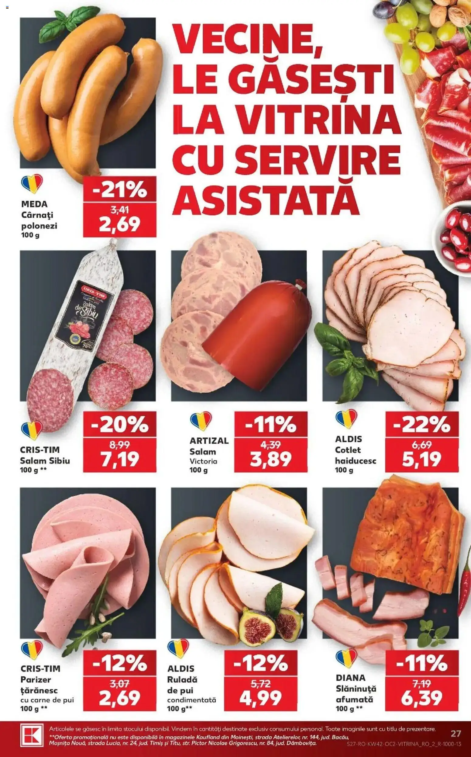 Catalog Kaufland 14 - 19 Octombrie 2026 | Pagina 27 | Produse: Cotlet, Vitrină, Ruladă, Carne De Pui