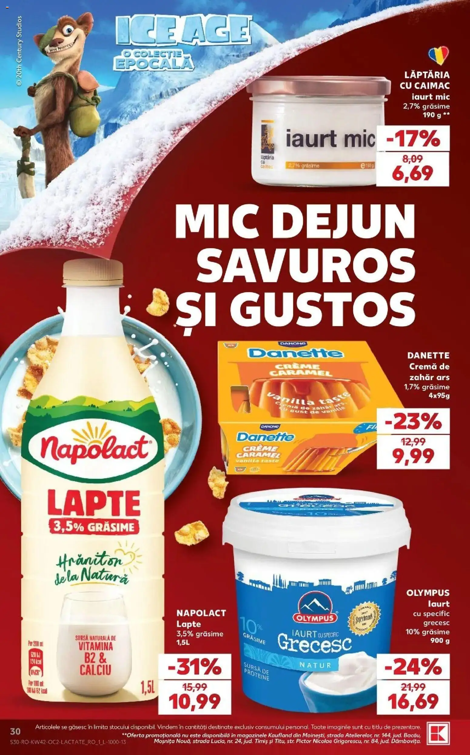 Catalog Kaufland 14 - 19 Octombrie 2026 | Pagina 30 | Produse: Proteine, Lapte, Danone, Zahăr