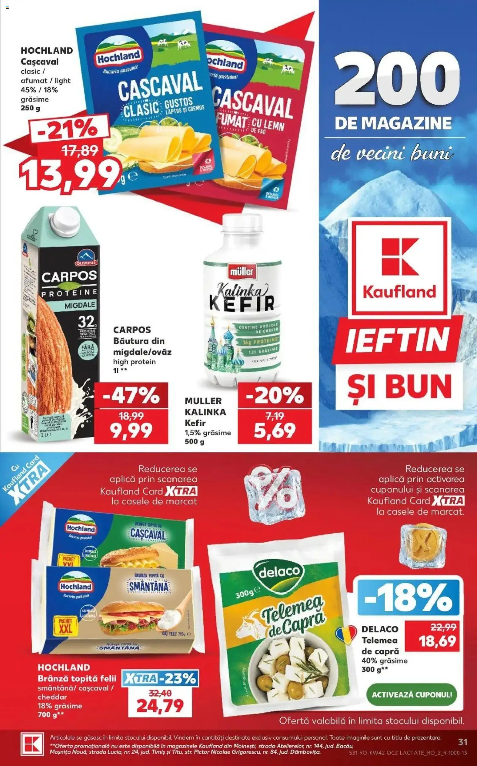Catalog Kaufland 14 - 19 Octombrie 2026 | Pagina 31 | Produse: Aplică, Chefir, Hochland, Kefir