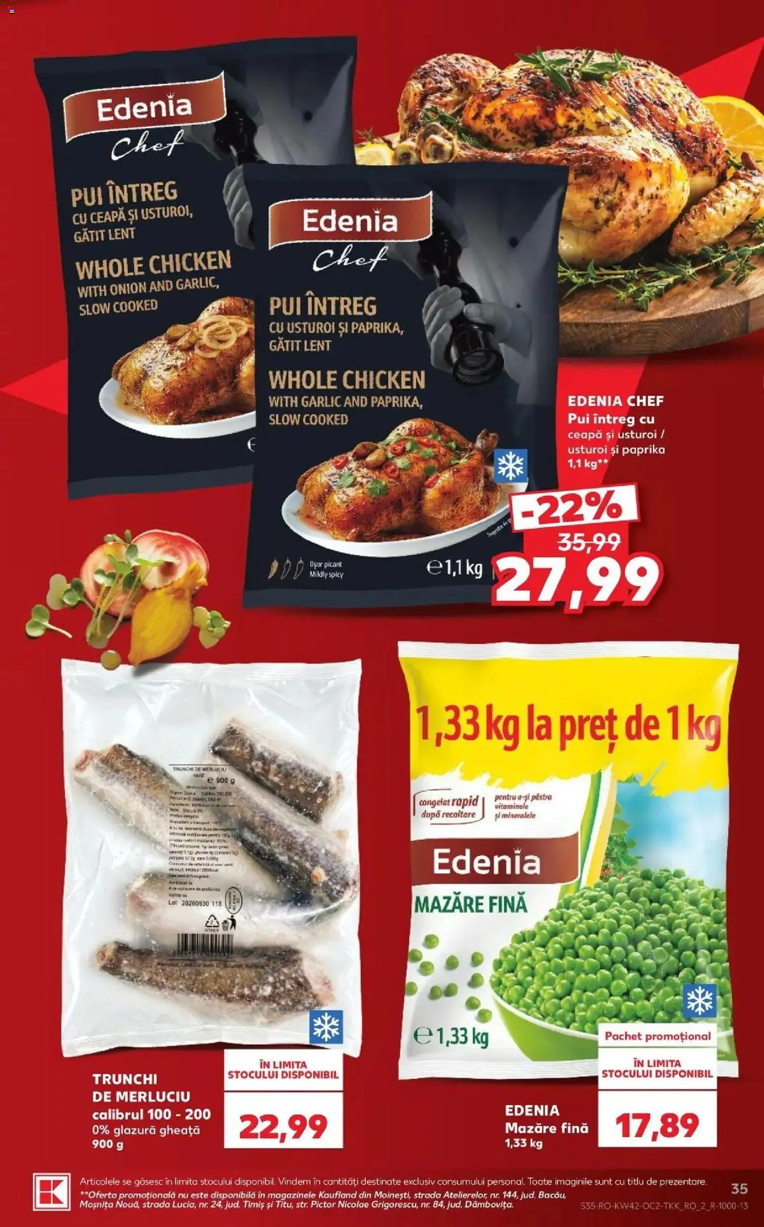 Catalog Kaufland 14 - 19 Octombrie 2026 | Pagina 35 | Produse: Mazăre, Pui, Ceapă, Usturoi