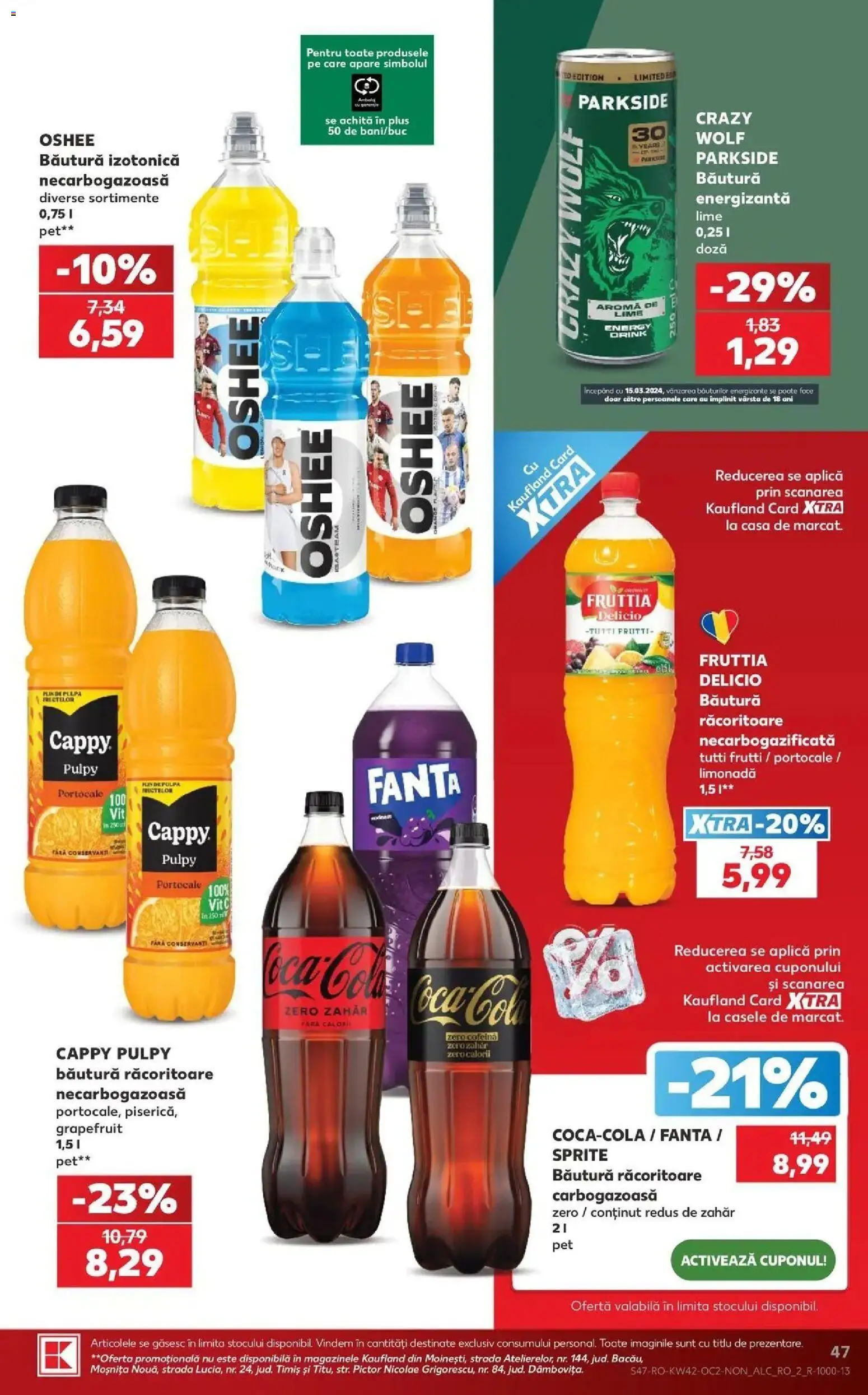 Catalog Kaufland 14 - 19 Octombrie 2026 | Pagina 47 | Produse: Lime, Zero, Fanta, Portocale
