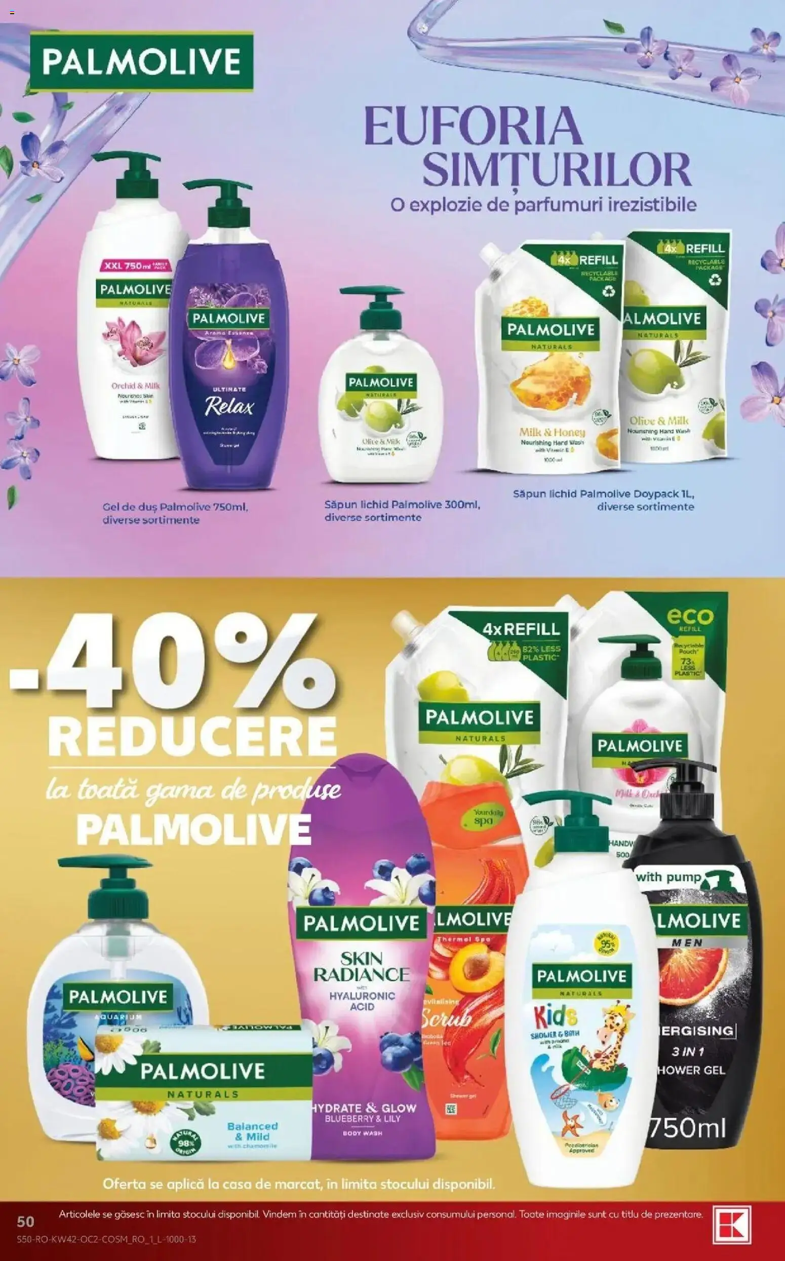 Catalog Kaufland 14 - 19 Octombrie 2026 | Pagina 50 | Produse: Aplică, Body, Duș, Gel de duș