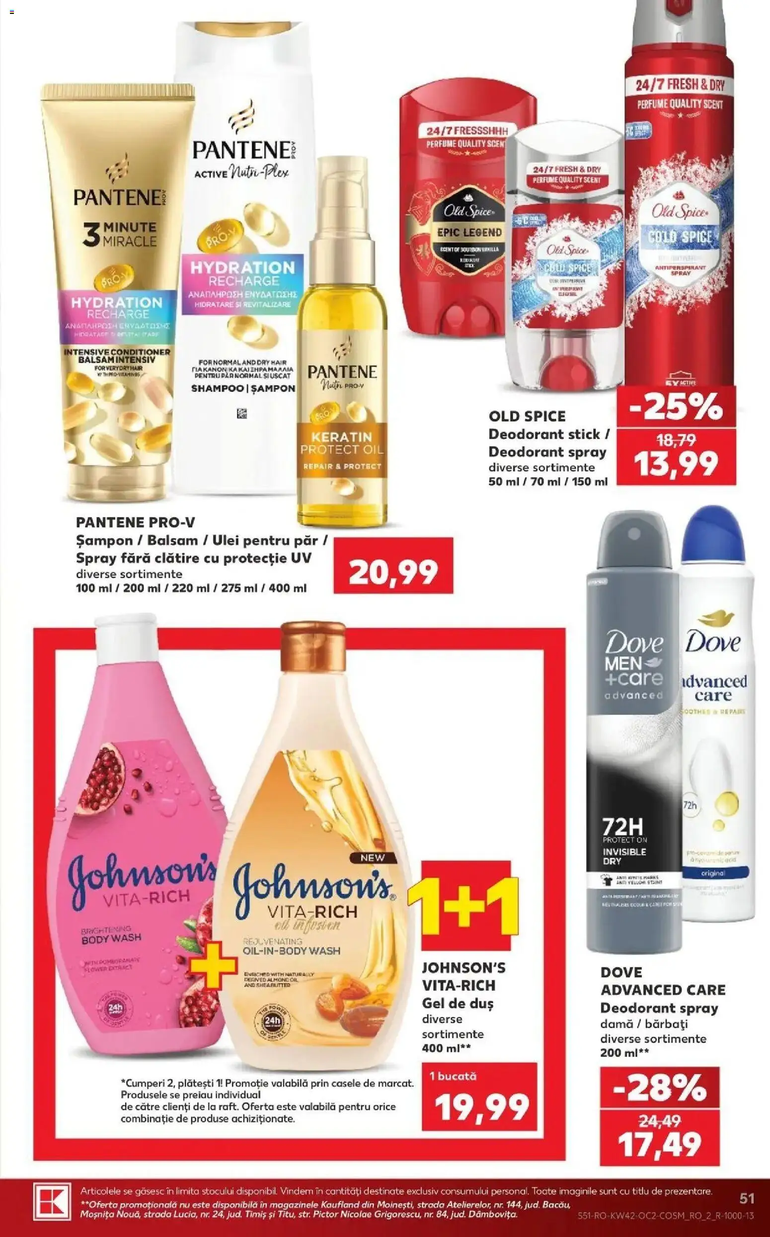 Catalog Kaufland 14 - 19 Octombrie 2026 | Pagina 51 | Produse: Duș, Balsam, Ulei, Deodorant