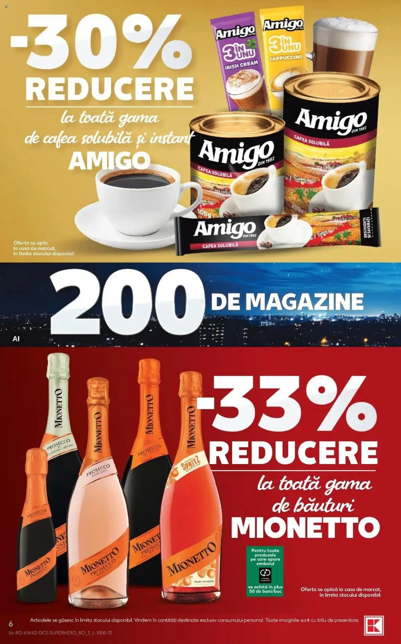 Catalog Kaufland 14 - 19 Octombrie 2026 | Pagina 6 | Produse: Aplică, Cappuccino, Prosecco, Plus