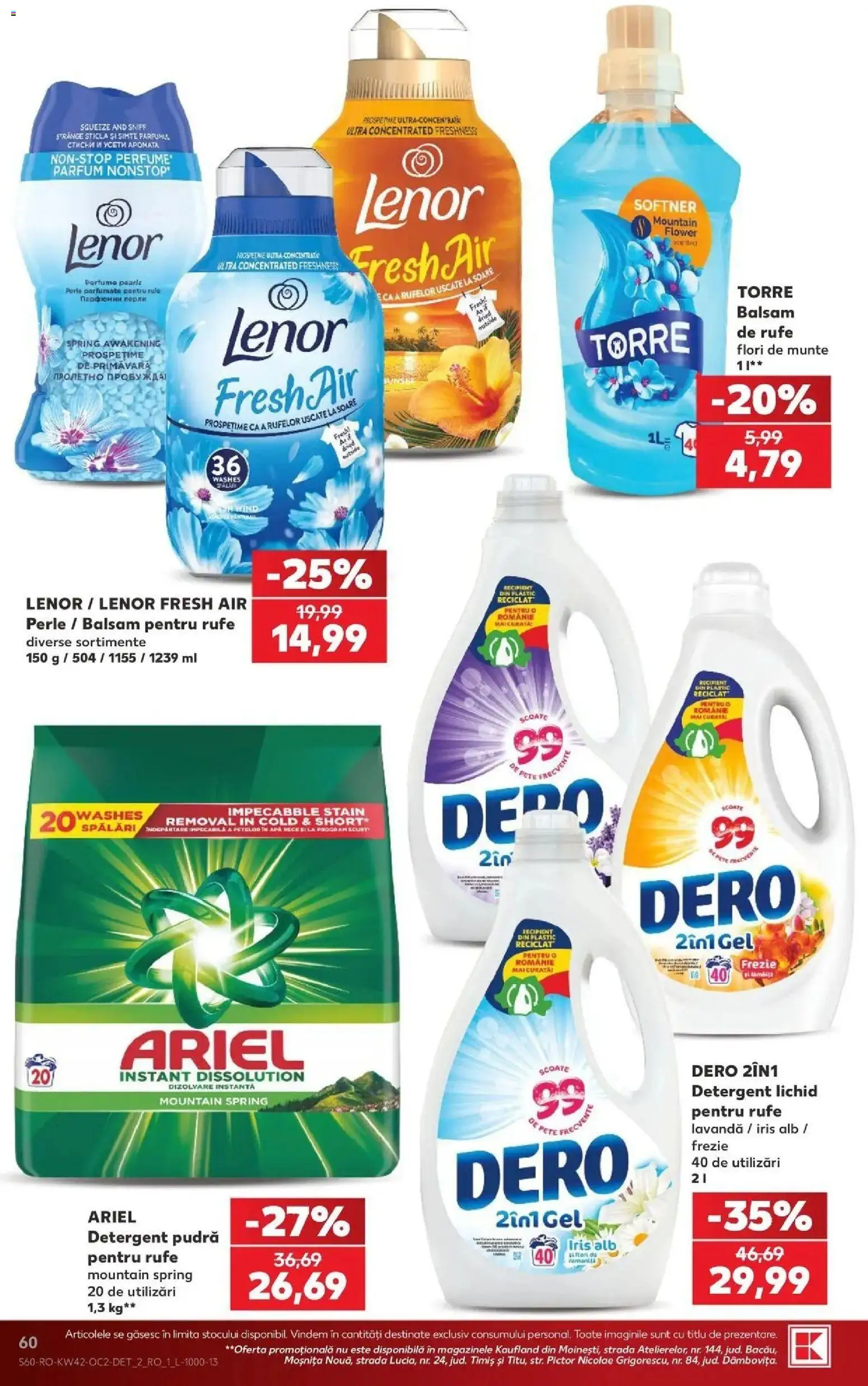 Catalog Kaufland 14 - 19 Octombrie 2026 | Pagina 60 | Produse: Parfum, Pudră, Detergent, Flori