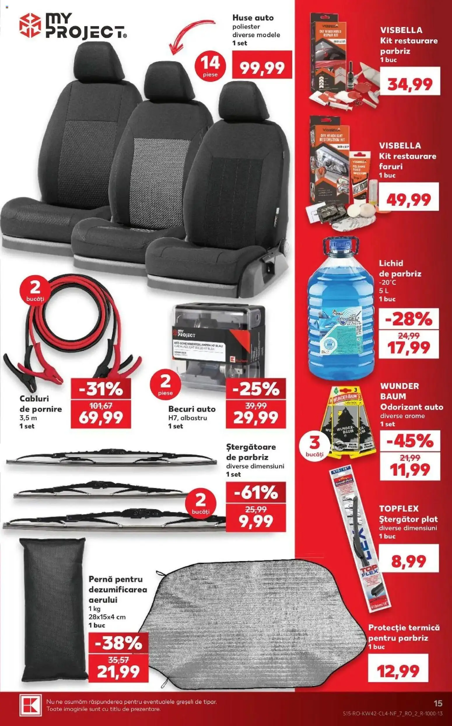 Catalog Kaufland 14 - 19 Octombrie 2026 | Pagina 15 | Produse: Parbriz, Lichid de parbriz, Pernă