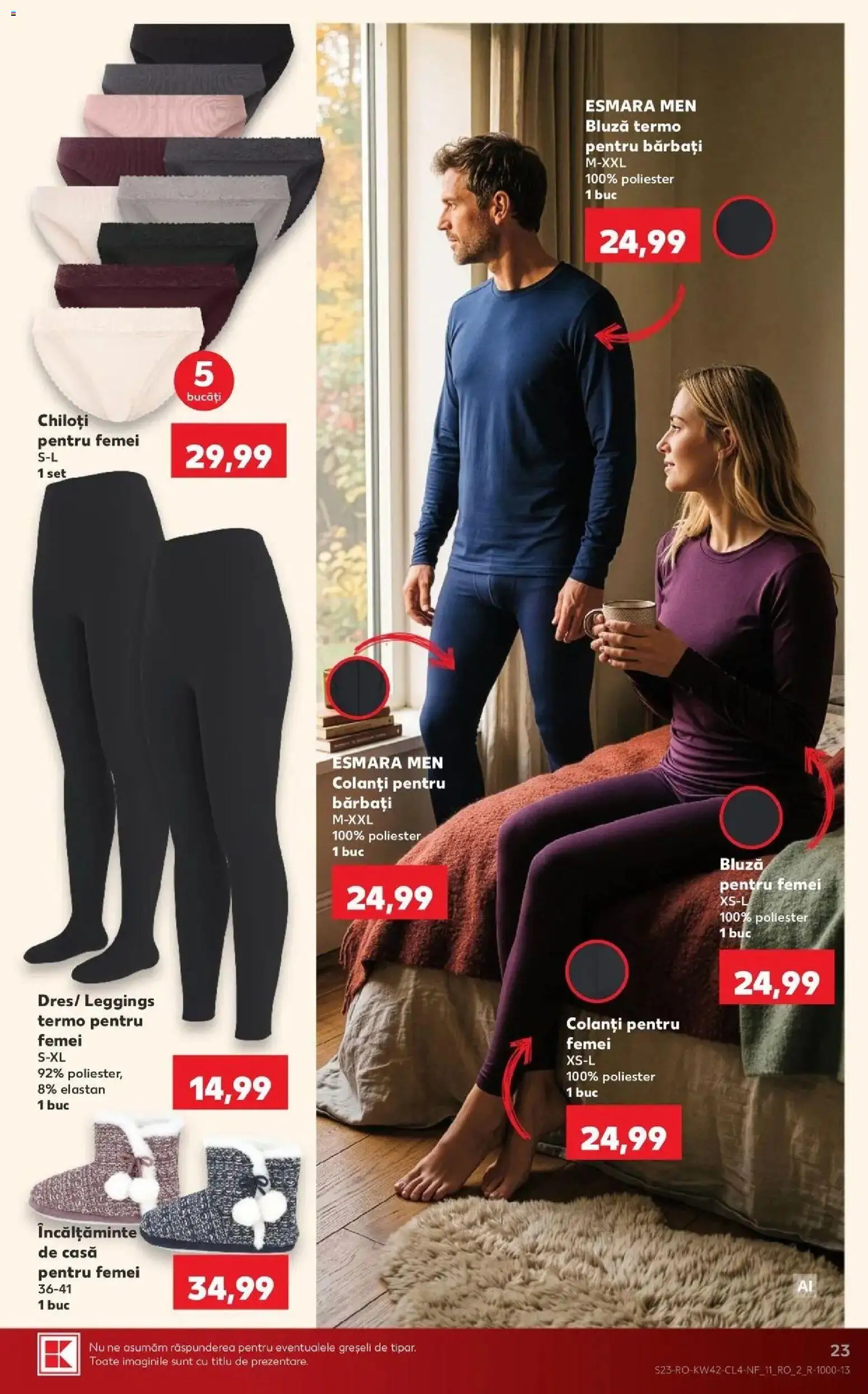 Catalog Kaufland 14 - 19 Octombrie 2026 | Pagina 23 | Produse: Incaltaminte, Bluză, Chiloți, Colanți
