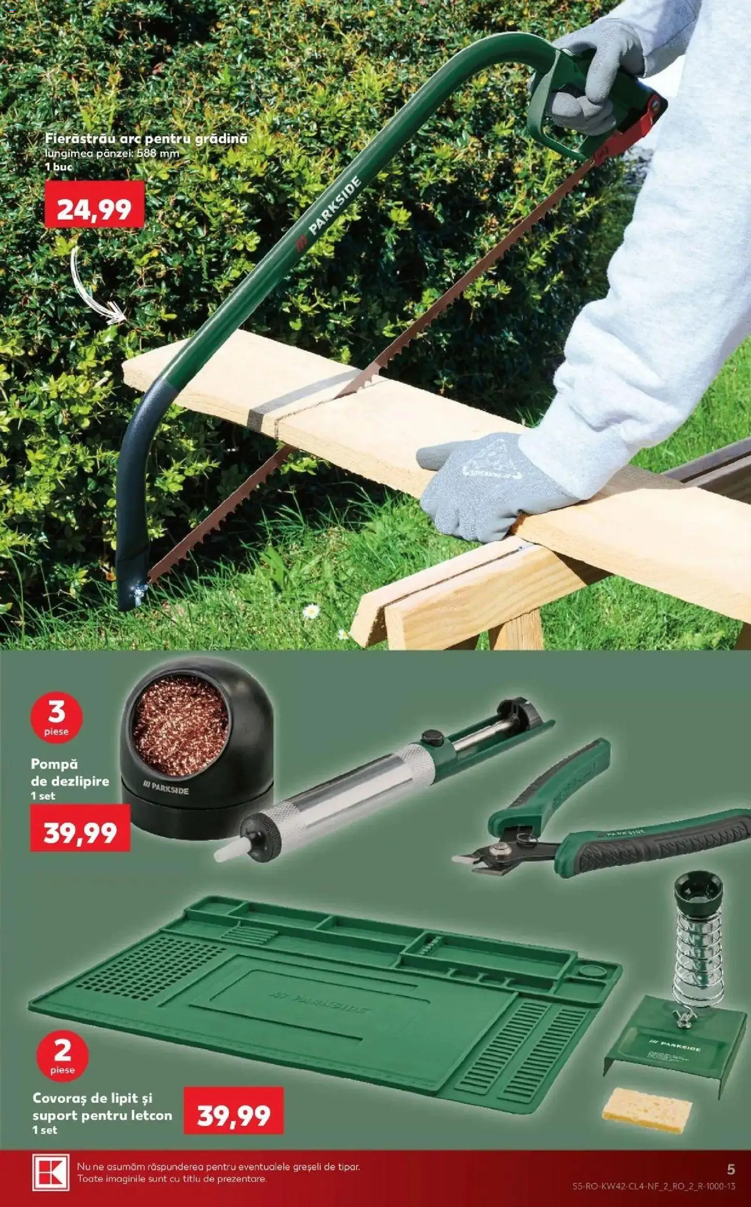 Catalog Kaufland 14 - 19 Octombrie 2026 | Pagina 5 | Produse: Gradina, Parkside, Suport