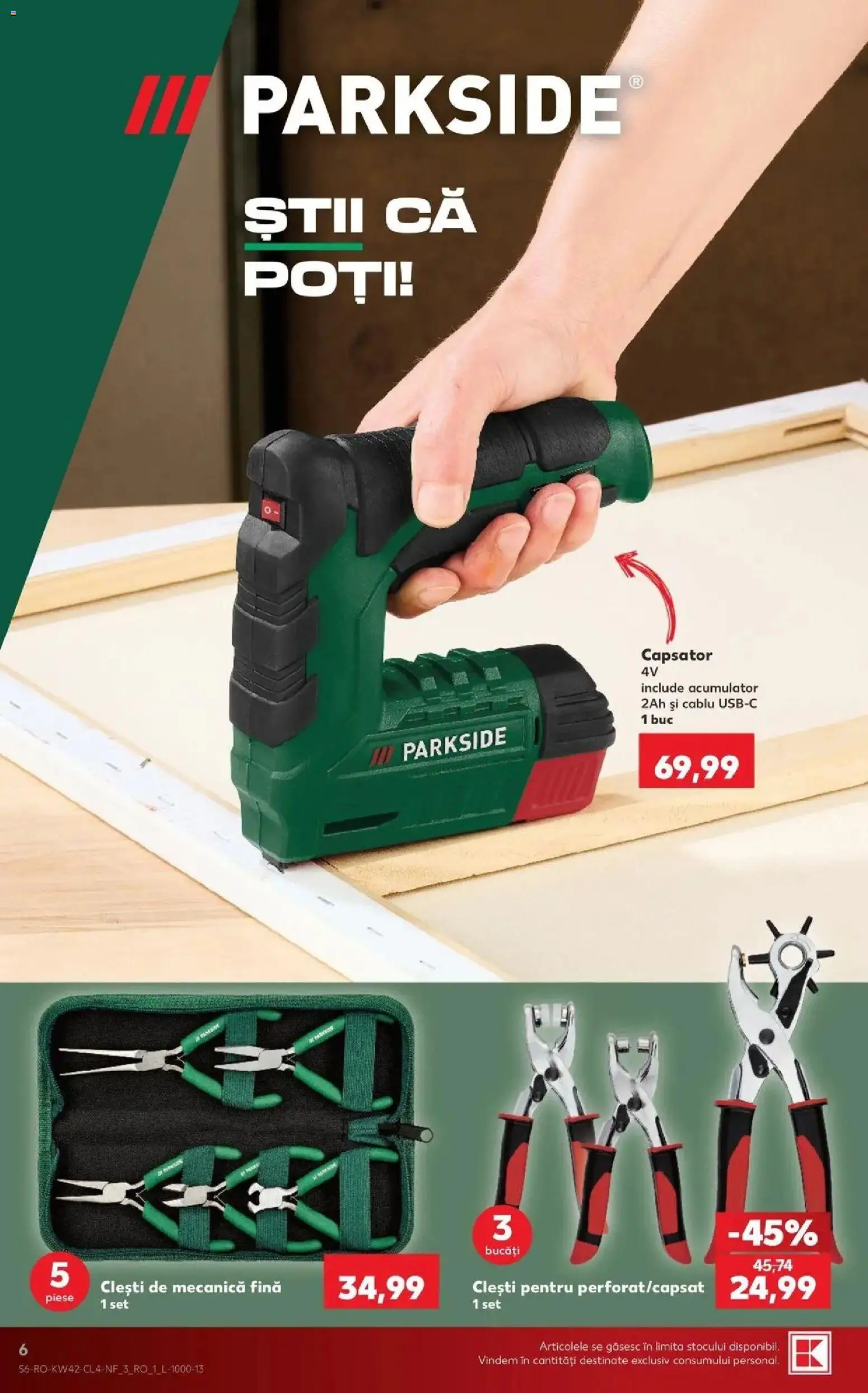 Catalog Kaufland 14 - 19 Octombrie 2026 | Pagina 6 | Produse: Cablu, Parkside