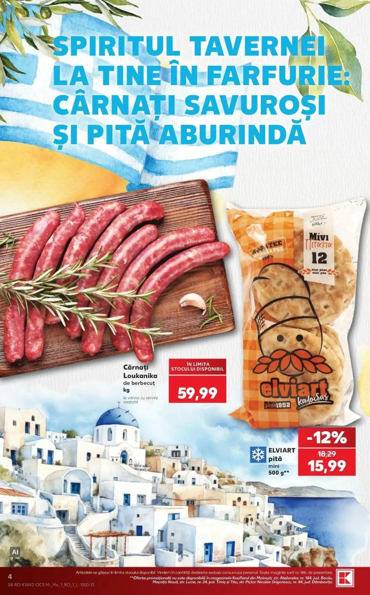 Catalog Kaufland 14 - 19 Octombrie 2026 | Pagina 4 | Produse: Vitrină, Farfurie, Cârnați