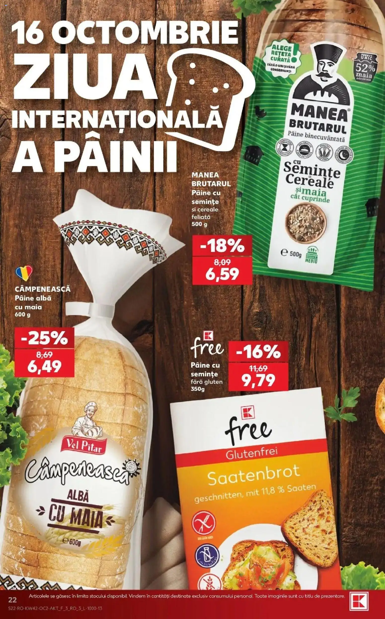 Catalog Kaufland 14 - 19 Octombrie 2026 | Pagina 22 | Produse: Alba, Semințe, Pâine, Cereale