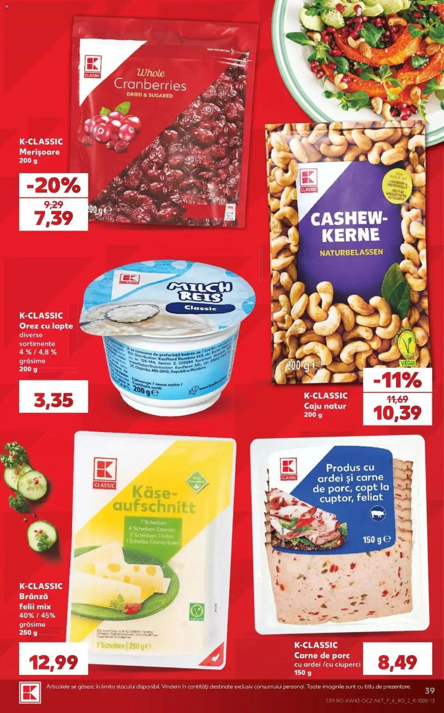 Catalog Kaufland 14 - 19 Octombrie 2026 | Pagina 39 | Produse: Masă, Ciuperci, Lapte, Caju