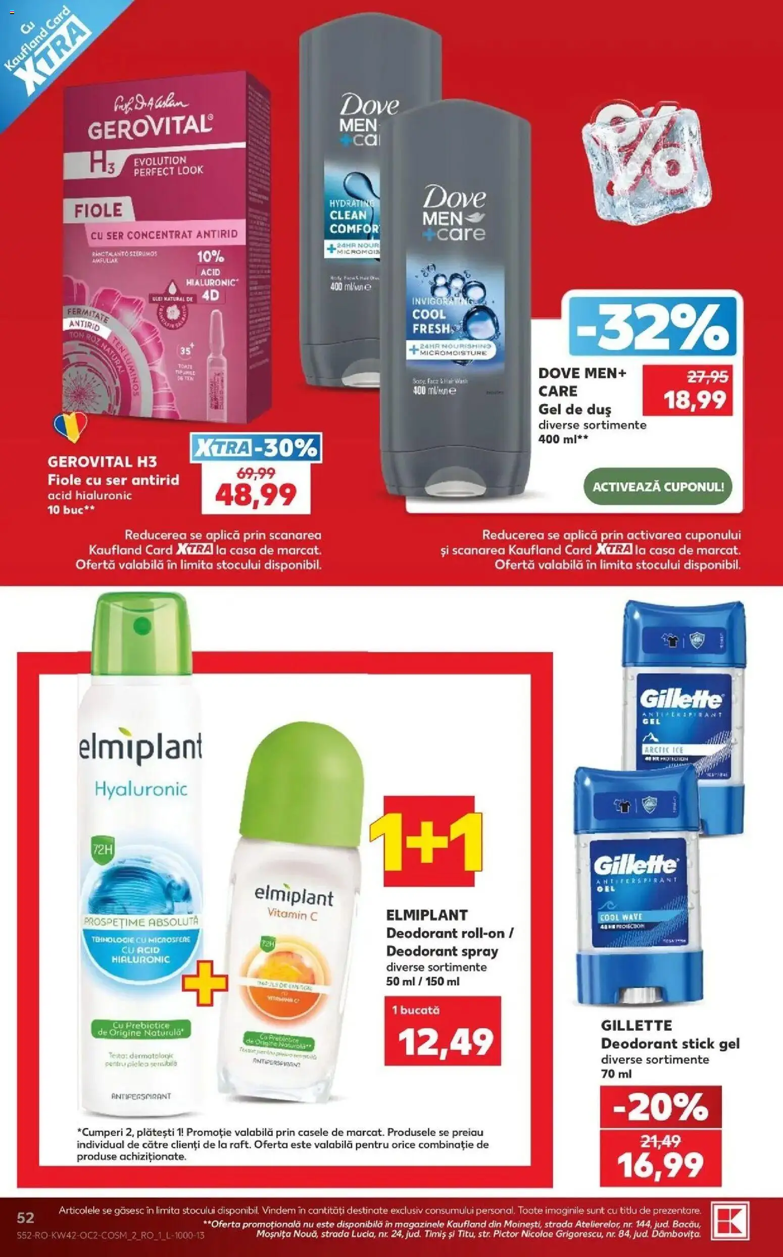 Catalog Kaufland 14 - 19 Octombrie 2026 | Pagina 52 | Produse: Clean, Aplică, Gel de duș, Deodorant