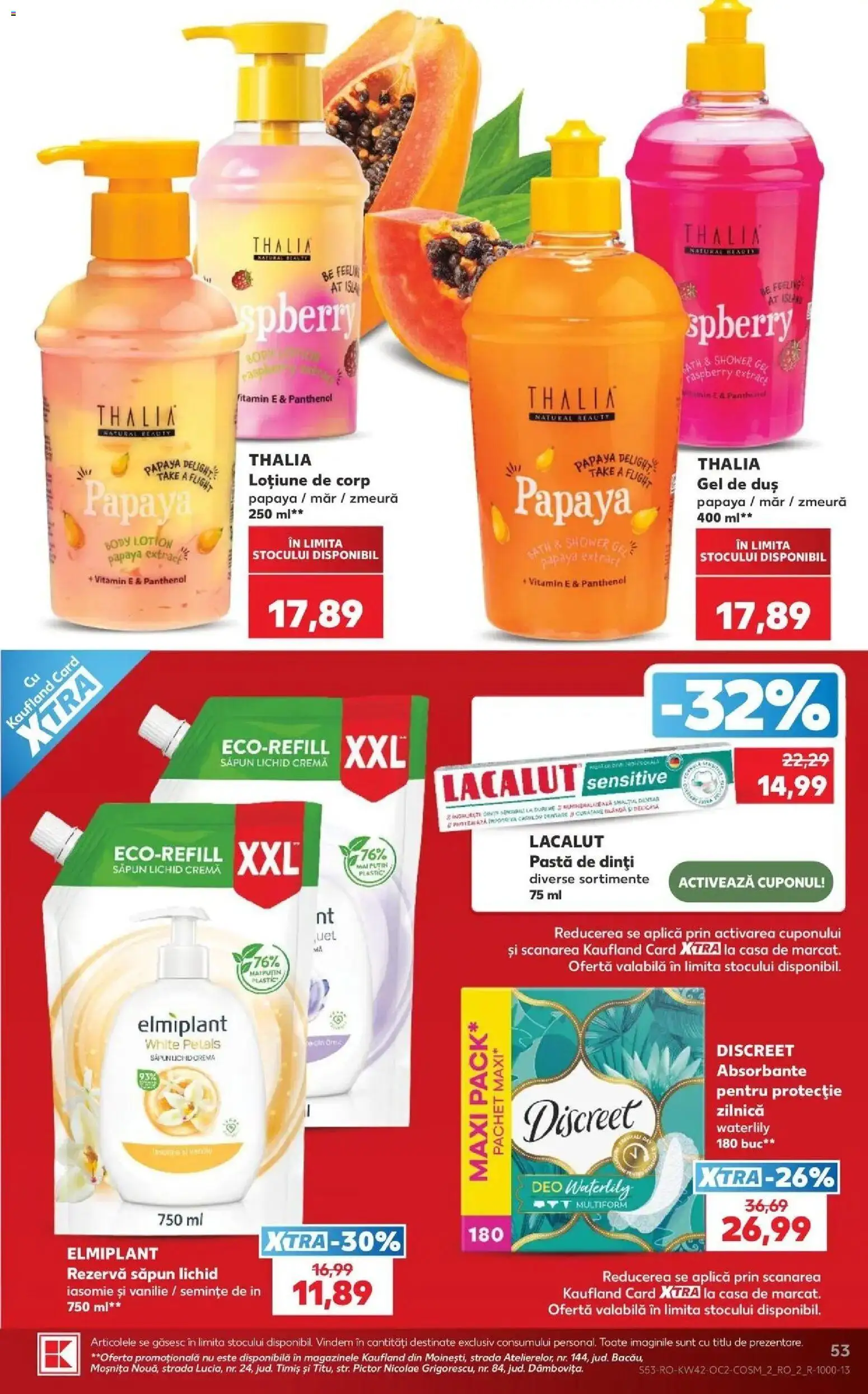 Catalog Kaufland 14 - 19 Octombrie 2026 | Pagina 53 | Produse: Duș, Pastă de dinți, Lotiune de Corp, Săpun lichid