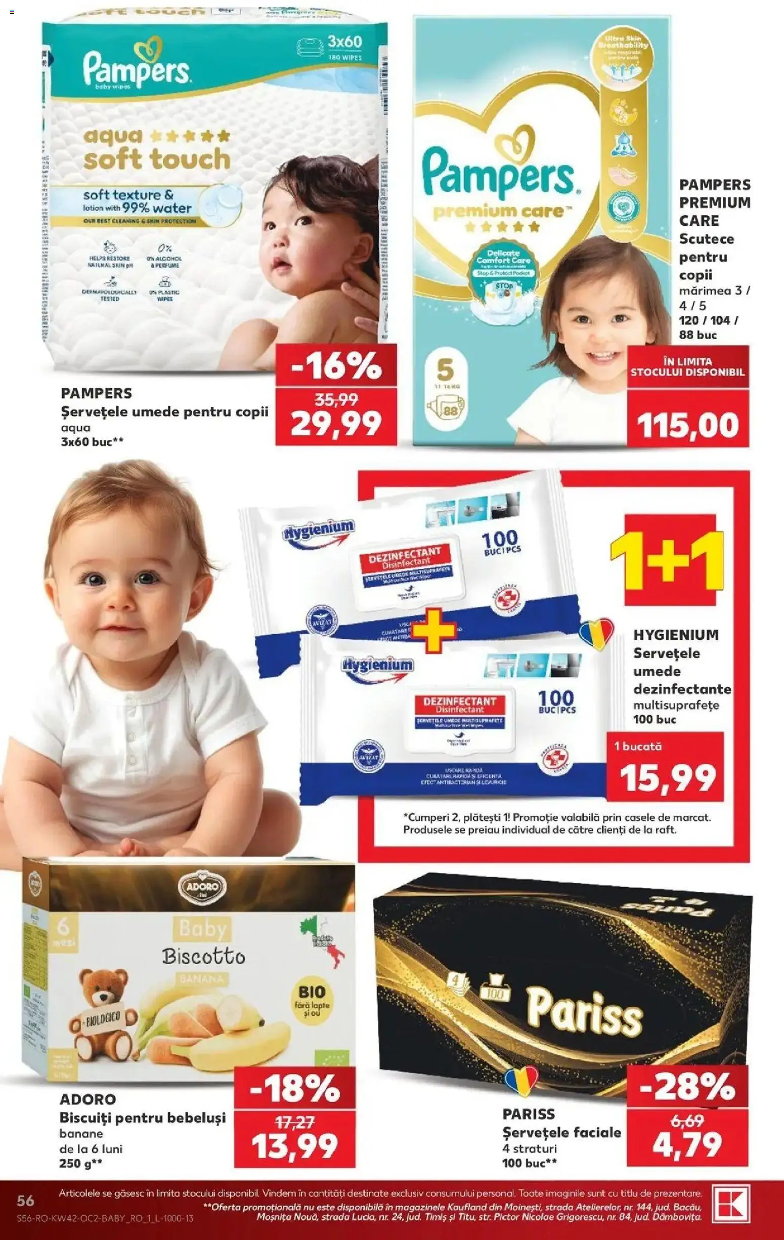 Catalog Kaufland 14 - 19 Octombrie 2026 | Pagina 56 | Produse: Best, Șervețele umede, Scutece, Dezinfectant