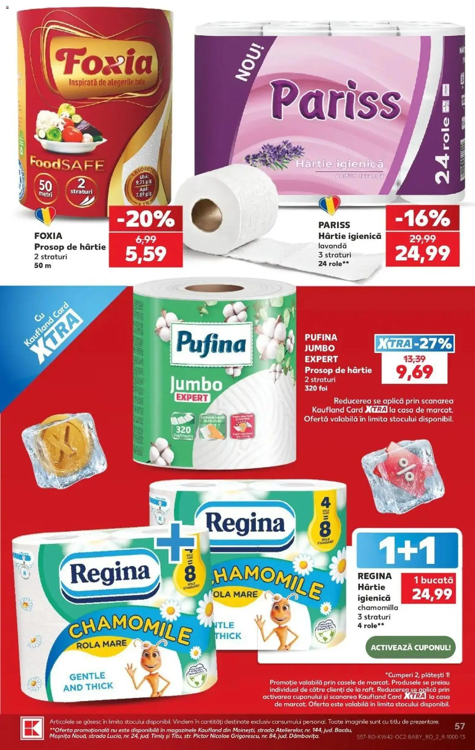 Catalog Kaufland 14 - 19 Octombrie 2026 | Pagina 57 | Produse: Regina, Aplică, Role