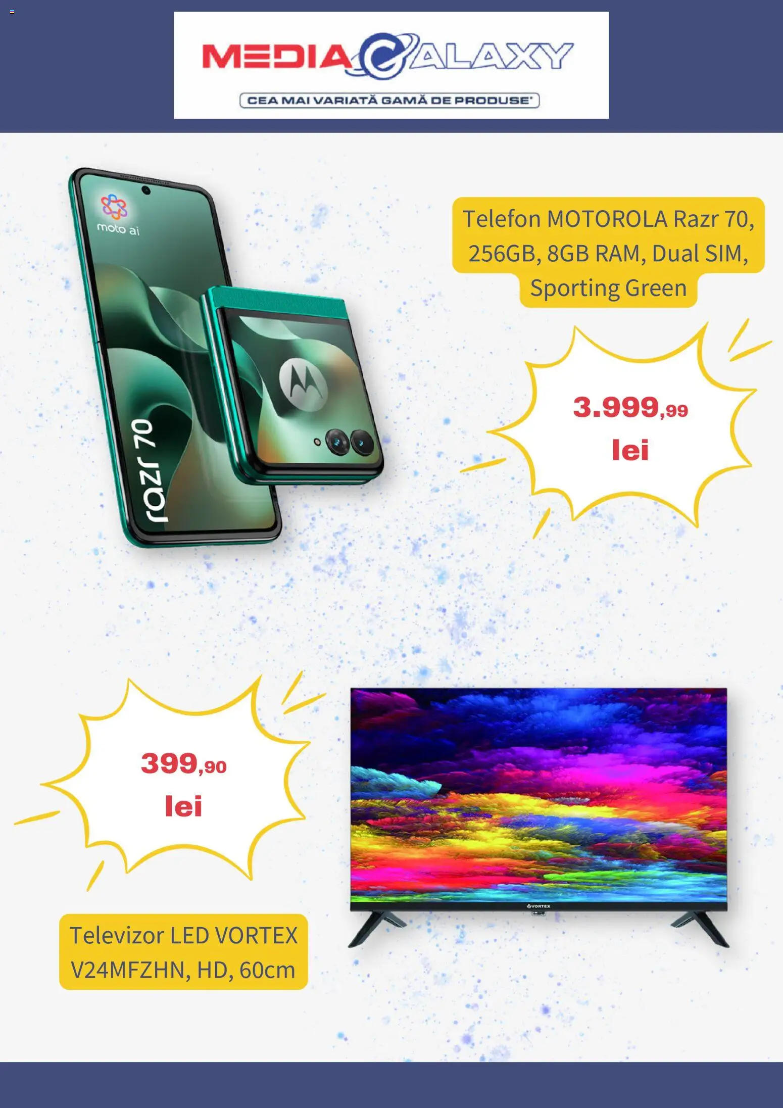 Catalog Media Galaxy 8 - 20 Octombrie 2026 | Pagina 2 | Produse: Telefon, Televizor led, Televizor, LED