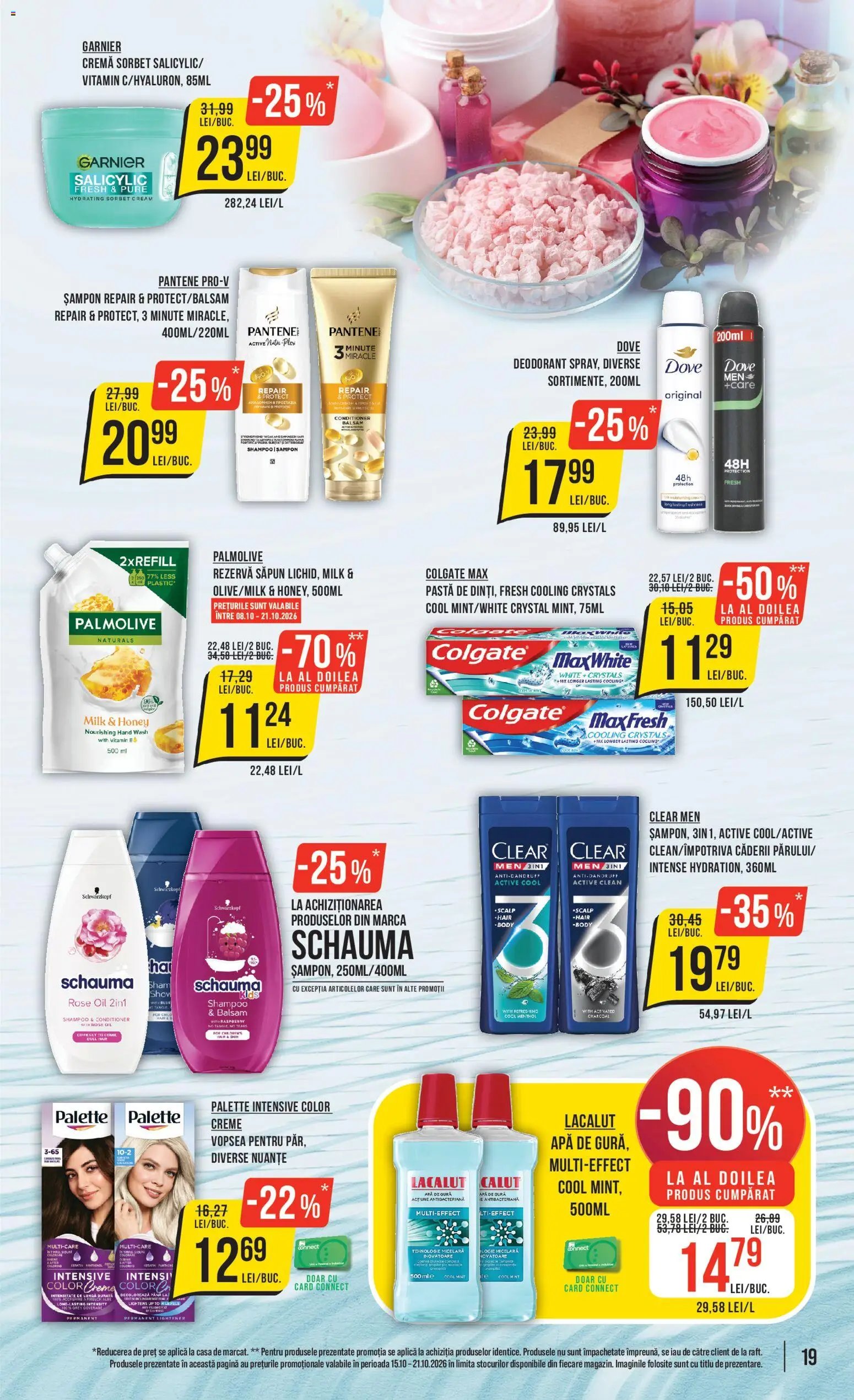 Catalog Mega Image 15 - 20 Octombrie 2026 | Pagina 19 | Produse: Clear, Deodorant, Rezervă săpun, Apă