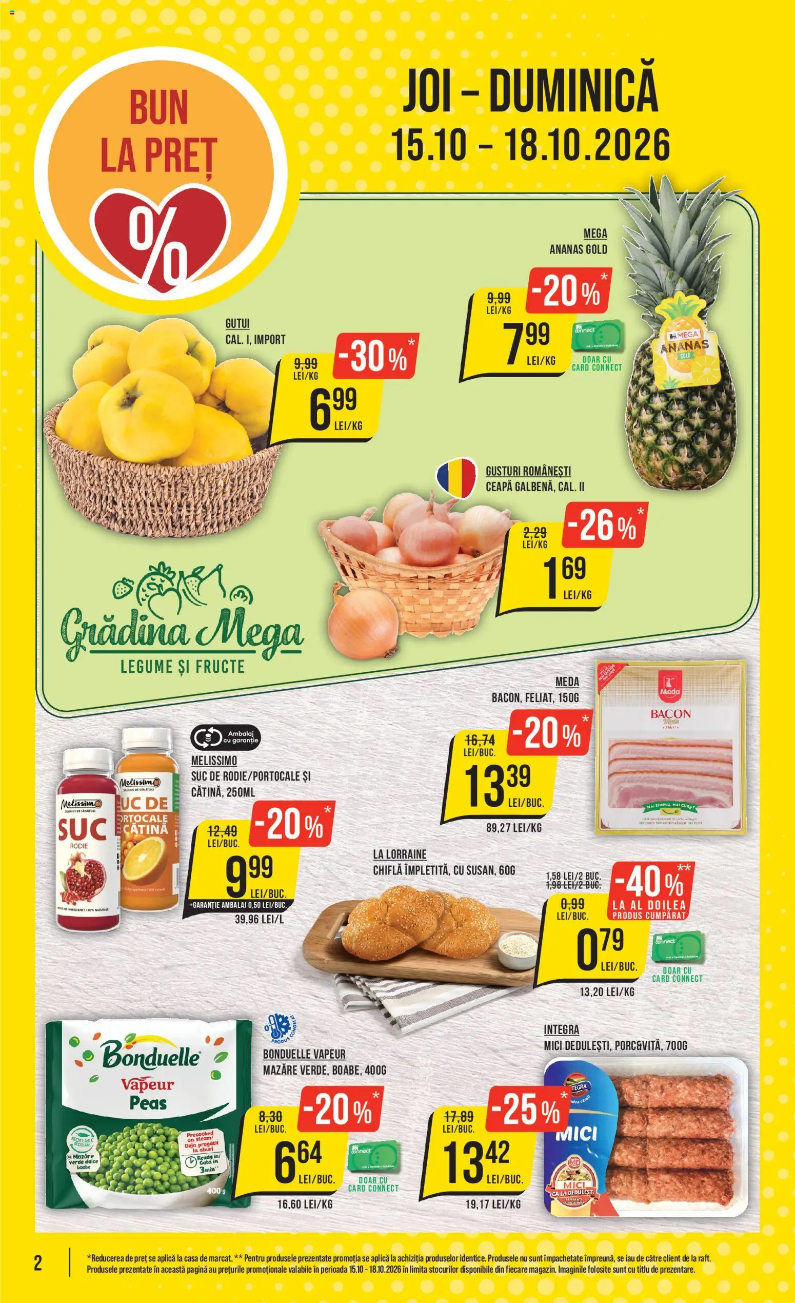 Catalog Mega Image 15 - 20 Octombrie 2026 | Pagina 2 | Produse: Gradina, Mici, Bacon, Fructe