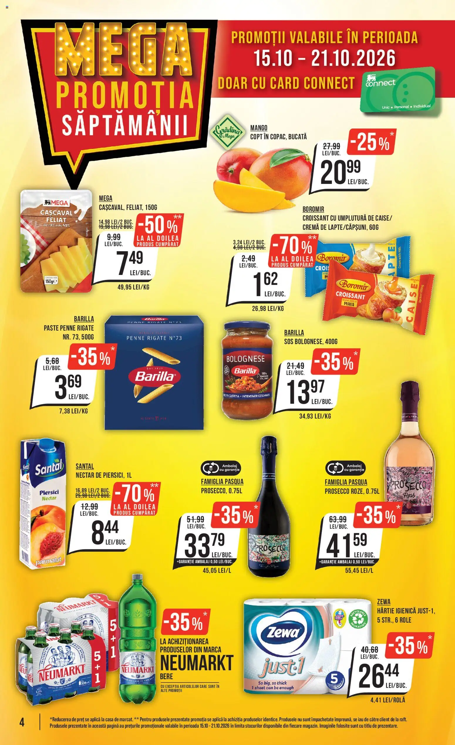 Catalog Mega Image 15 - 20 Octombrie 2026 | Pagina 4 | Produse: Barilla, Role, Prosecco, Cremă