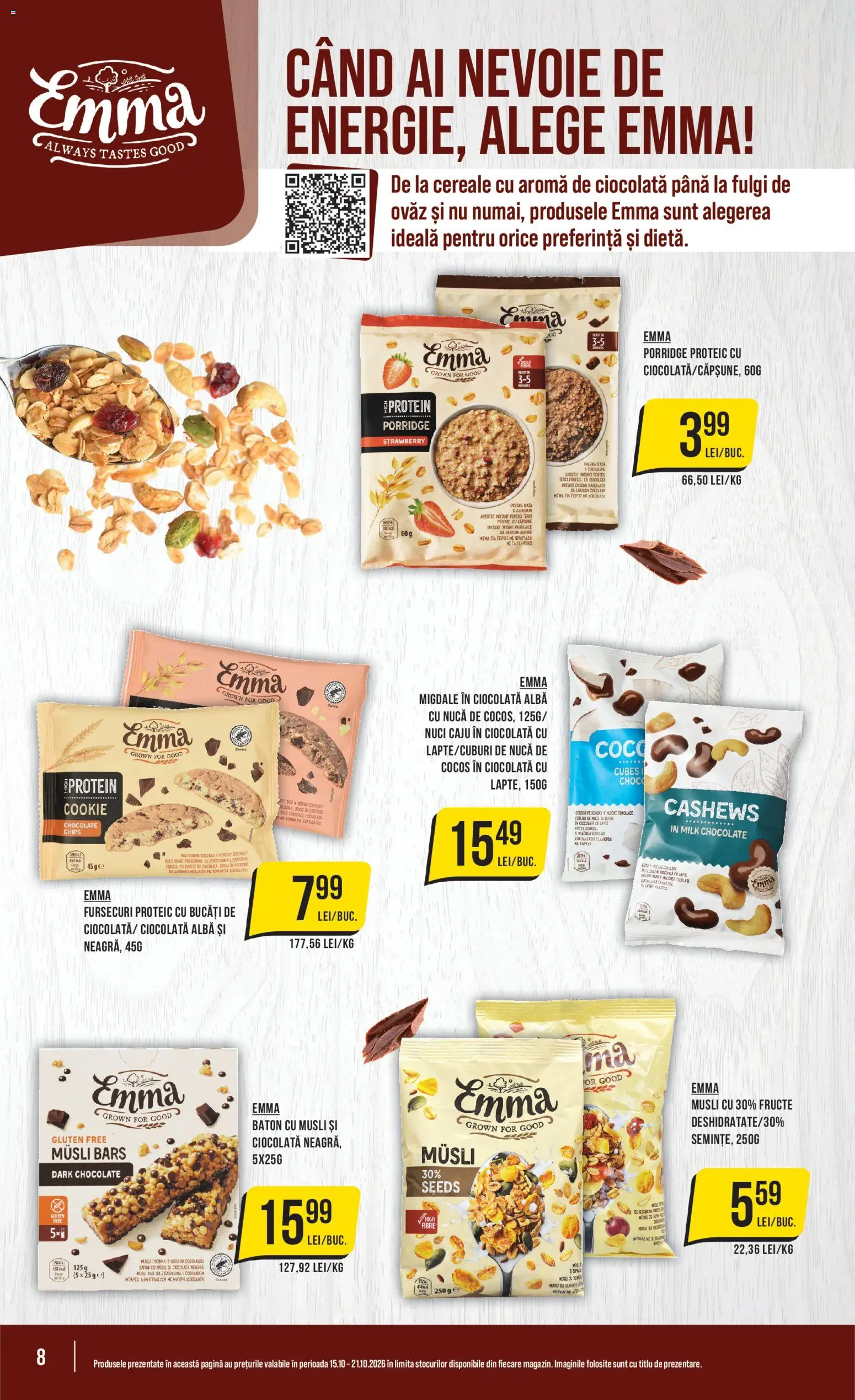 Catalog Mega Image 15 - 20 Octombrie 2026 | Pagina 8 | Produse: Terci, Migdale, Caju, Cereale