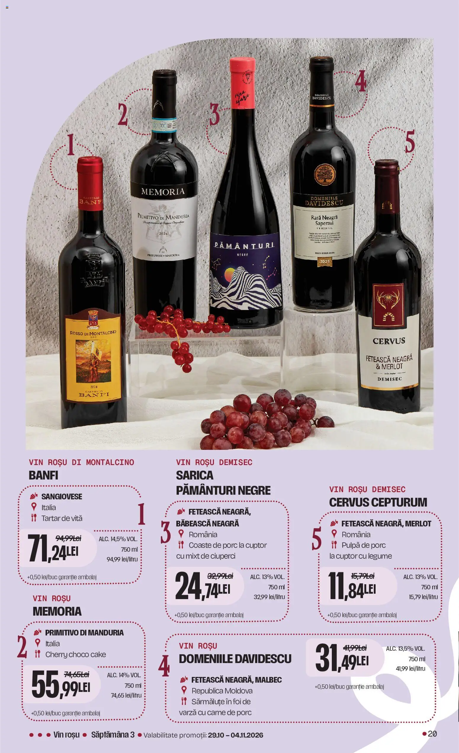 Catalog Mega Image 15 Octombrie - 10 Noiembrie 2026 | Pagina 20 | Produse: Varză, Vită, Vin rosu, Cuptor
