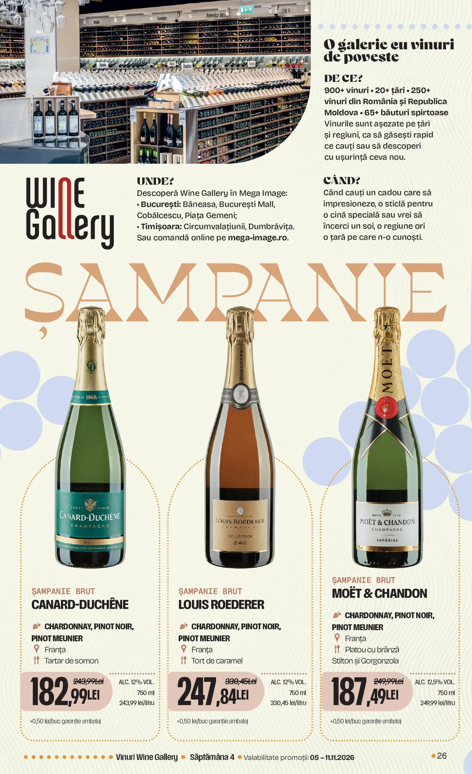Catalog Mega Image 15 Octombrie - 10 Noiembrie 2026 | Pagina 26 | Produse: Tort, Brânză, Gorgonzola, Somon