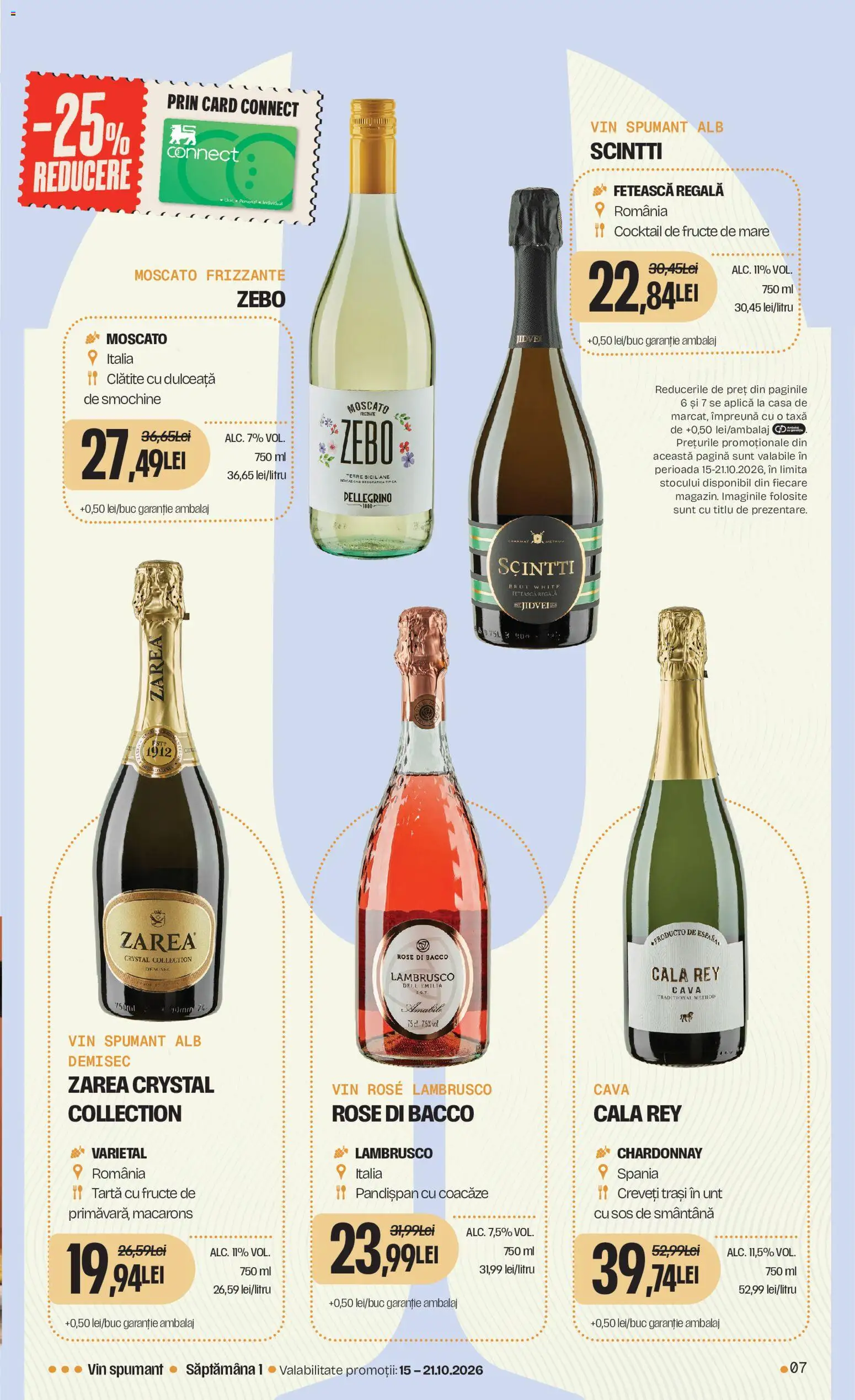 Catalog Mega Image 15 Octombrie - 10 Noiembrie 2026 | Pagina 7 | Produse: Vin spumant, Vin, Macarons, Smântână