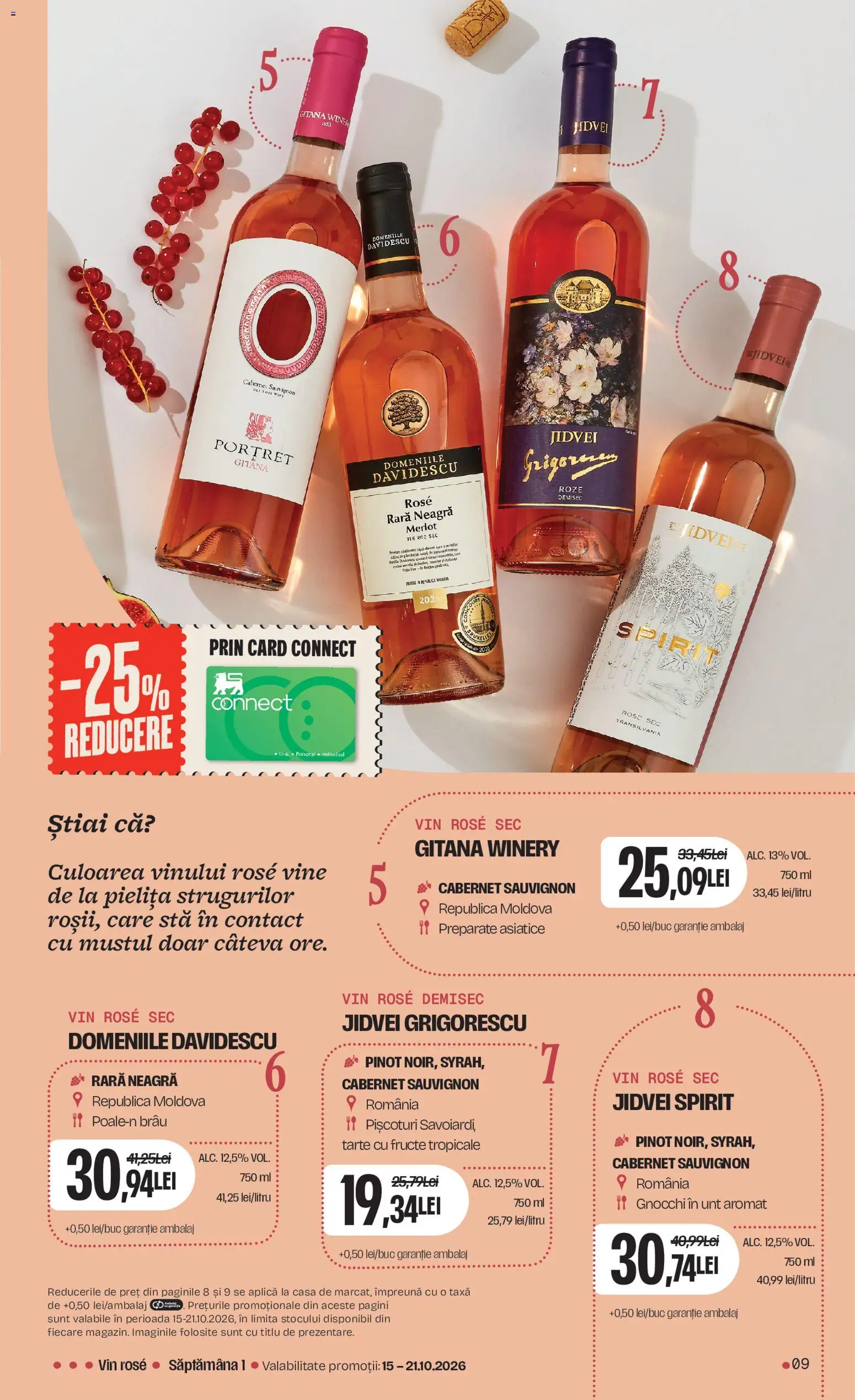 Catalog Mega Image 15 Octombrie - 10 Noiembrie 2026 | Pagina 9 | Produse: Aplică, Vin rose, Unt, Fructe