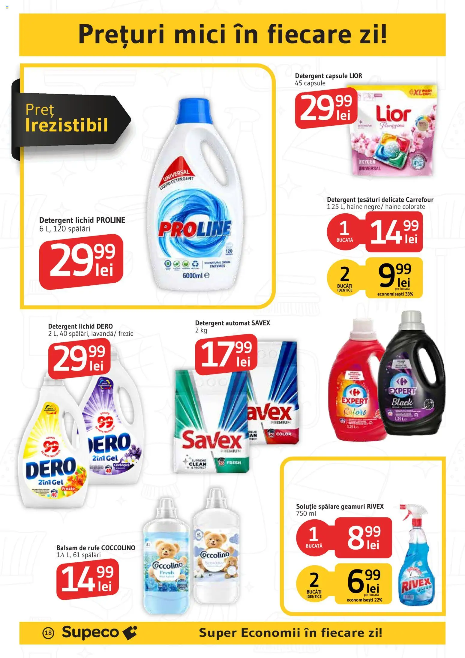 Catalog Supeco 15 - 20 Octombrie 2026 | Pagina 18 | Produse: Detergent Automat, Balsam, Haine, Black