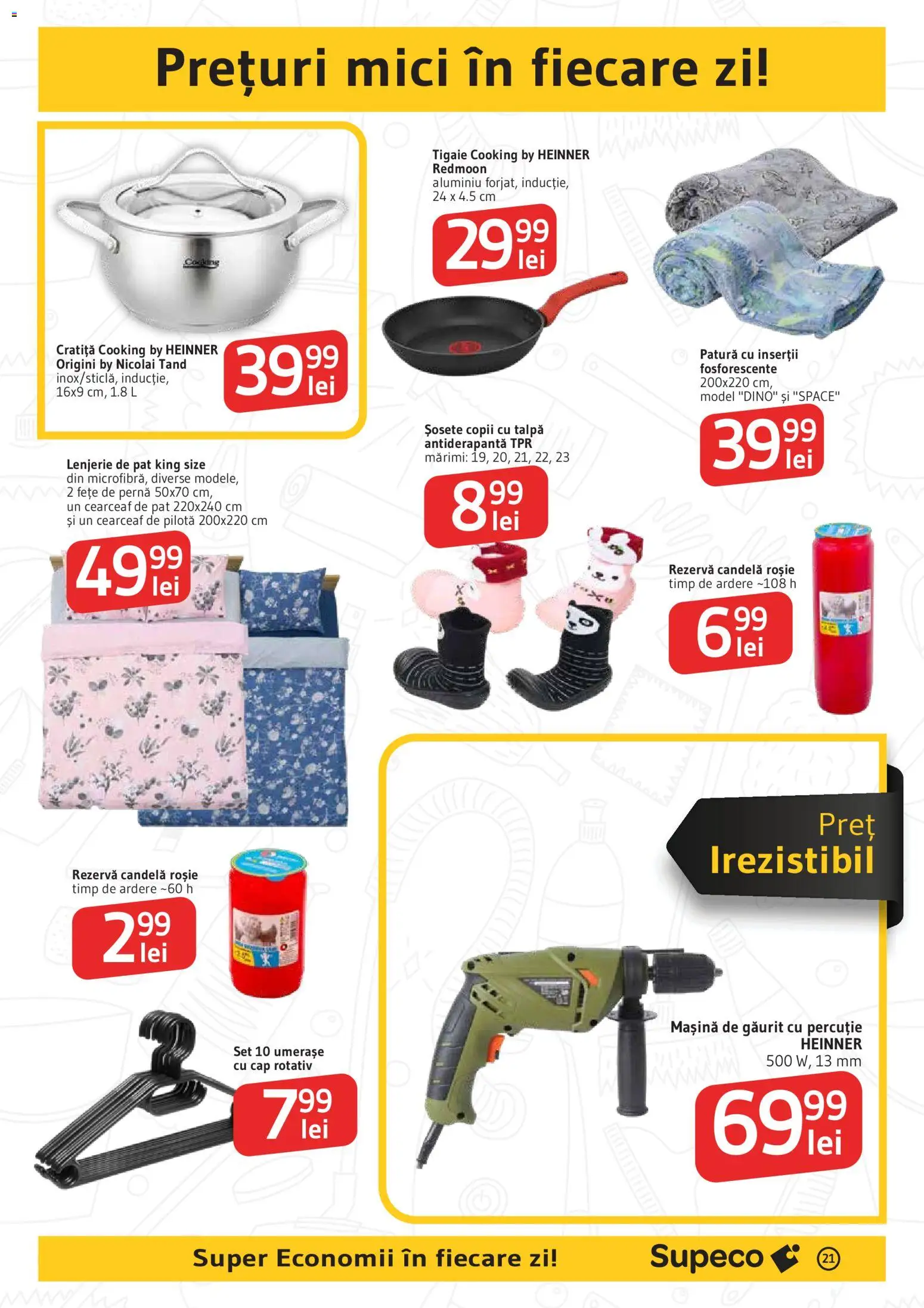 Catalog Supeco 15 - 20 Octombrie 2026 | Pagina 21 | Produse: Cratiță, Lenjerie de pat, Pilotă, Mici