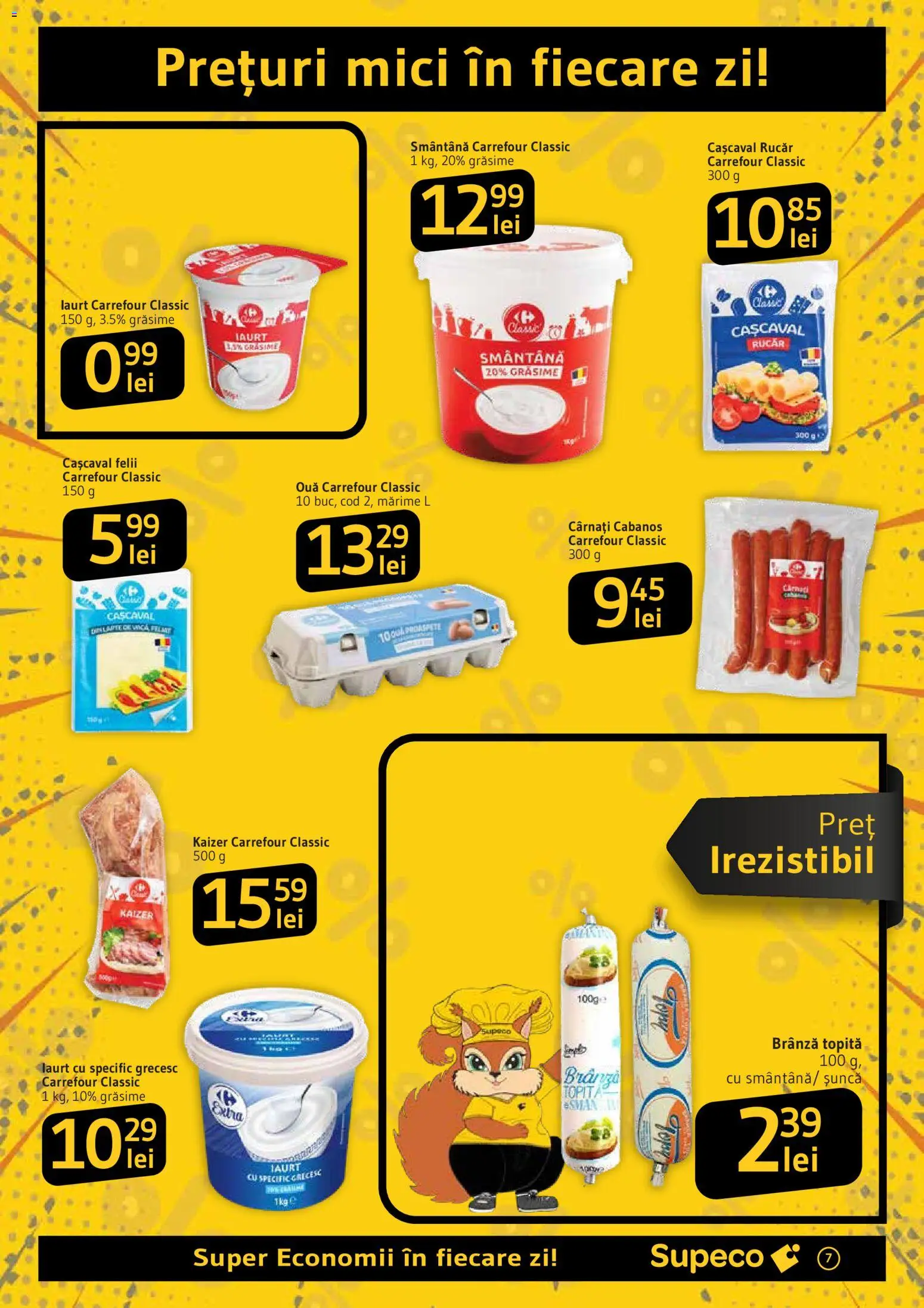 Catalog Supeco 15 - 20 Octombrie 2026 | Pagina 7 | Produse: Cașcaval, Brânză, Iaurt, Șuncă