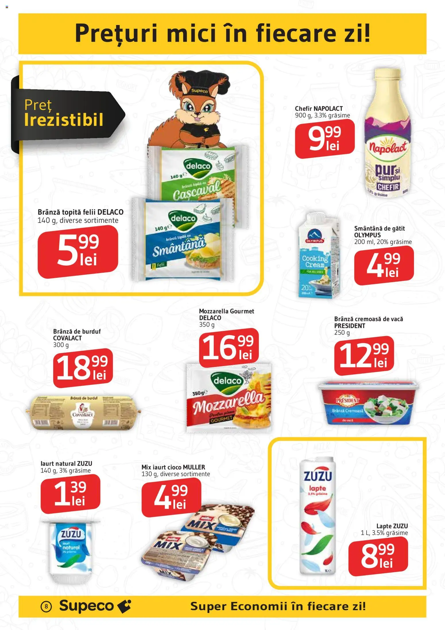 Catalog Supeco 15 - 20 Octombrie 2026 | Pagina 8 | Produse: Zuzu, Chefir, Cașcaval, Smântână