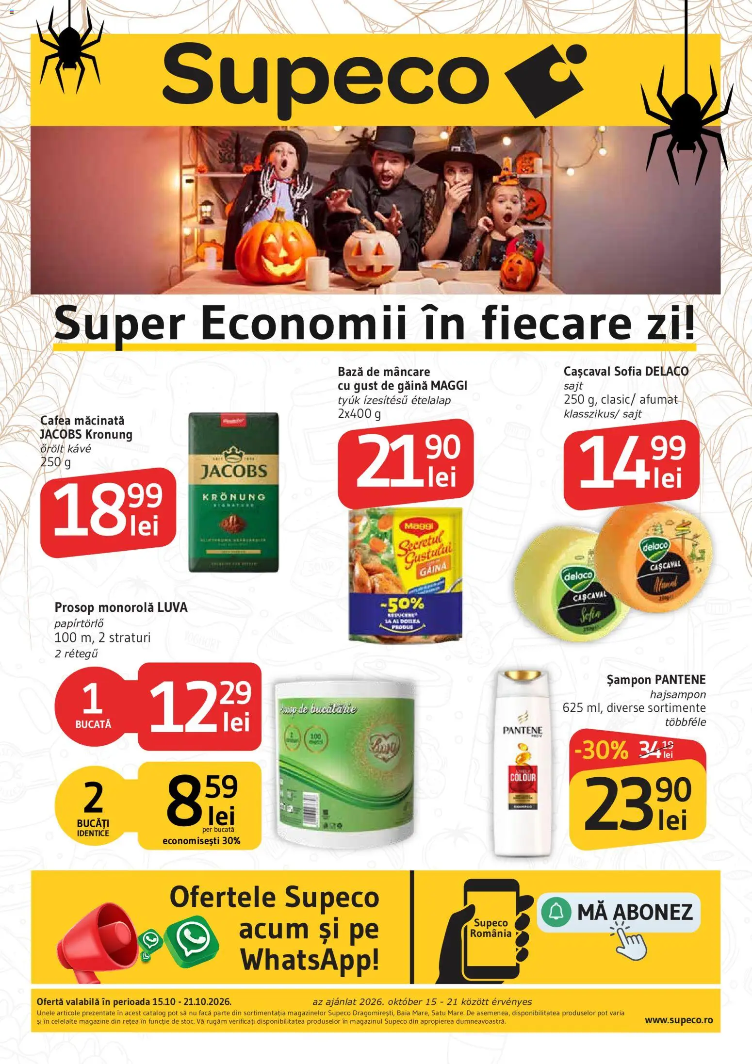 Catalog Supeco 15 - 20 Octombrie 2026 | Pagina 1 | Produse: Delaco, Prosop monorolă, Bucătărie, Cafea