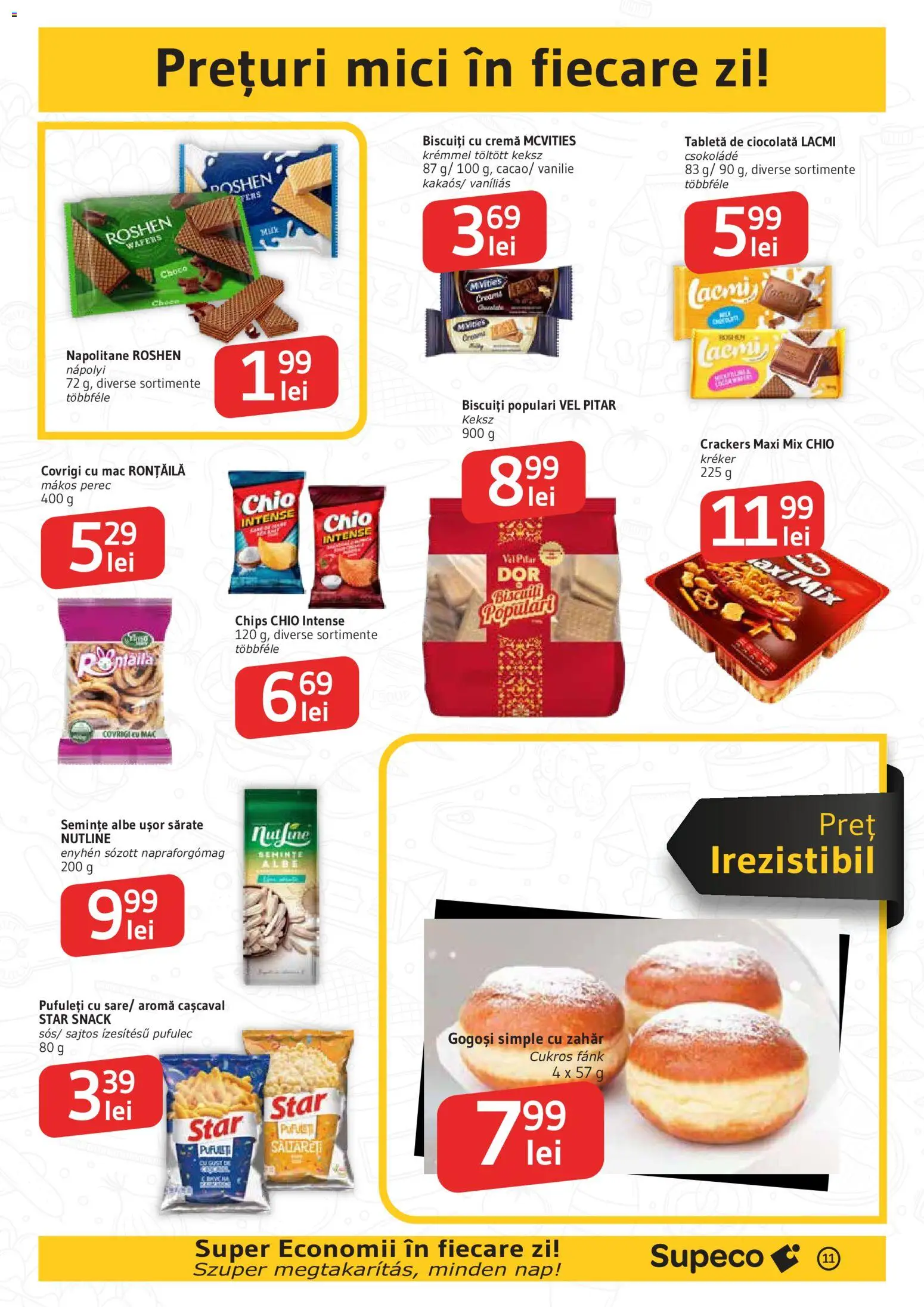 Catalog Supeco 15 - 20 Octombrie 2026 | Pagina 11 | Produse: Mici, Semințe, Napolitane, Gogoși