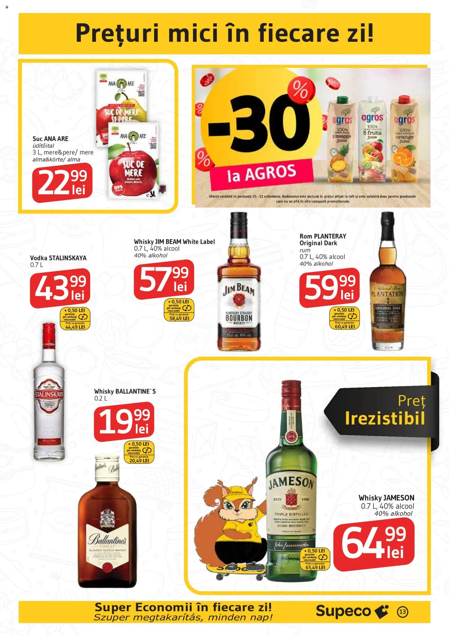 Catalog Supeco 15 - 20 Octombrie 2026 | Pagina 13 | Produse: Ballantine's, Rom, Vodka, Pere