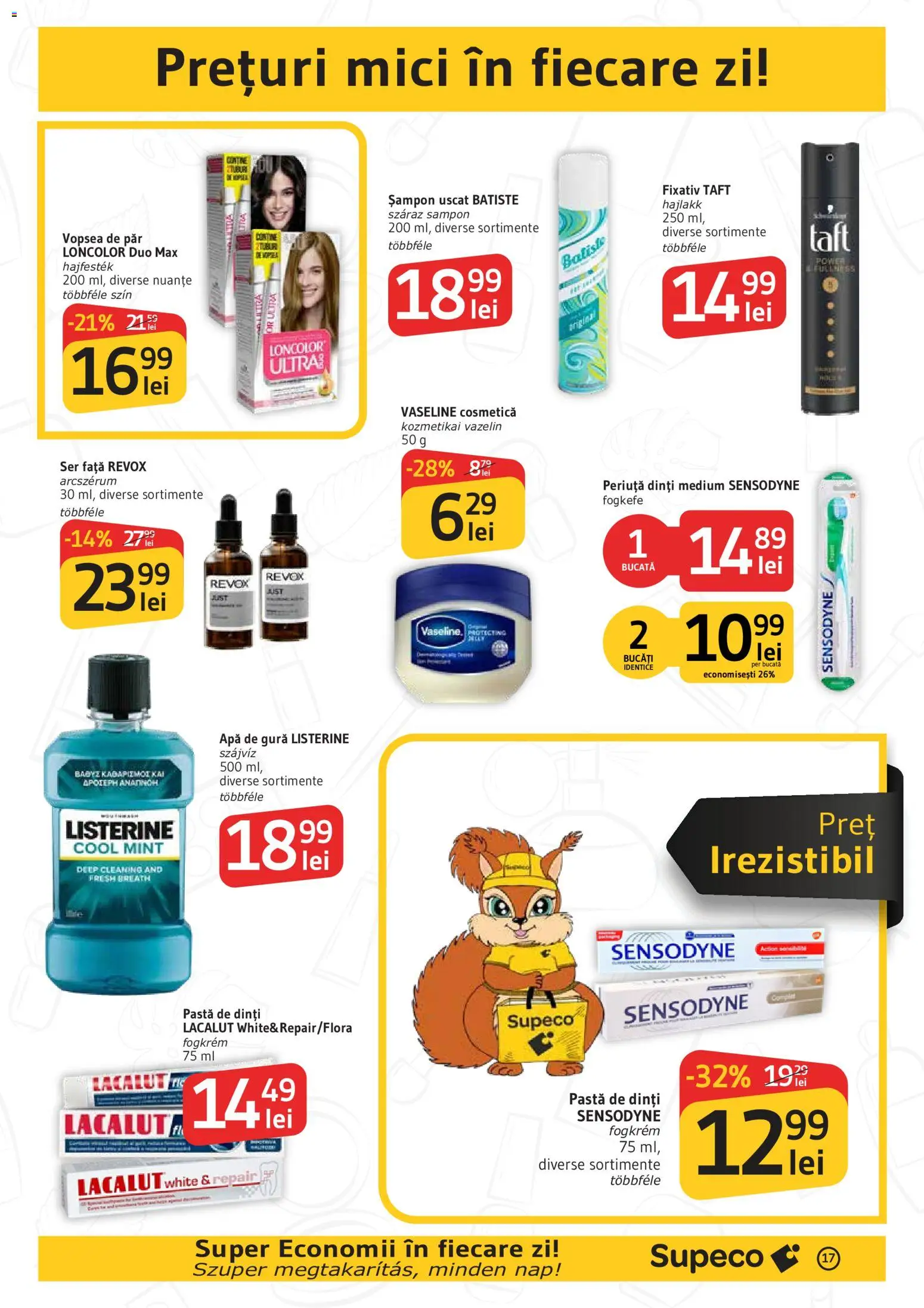 Catalog Supeco 15 - 20 Octombrie 2026 | Pagina 17 | Produse: Mici, Șampon, Vopsea de păr, Șampon uscat