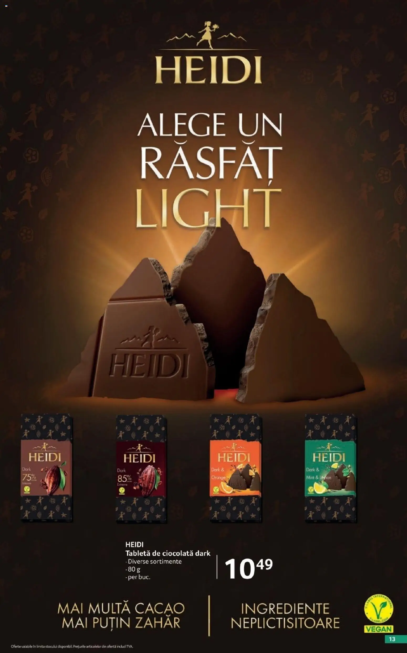 Catalog Selgros 2 - 28 Octombrie 2026 | Pagina 13 | Produse: Tabletă, Ciocolată, Heidi, Zahăr