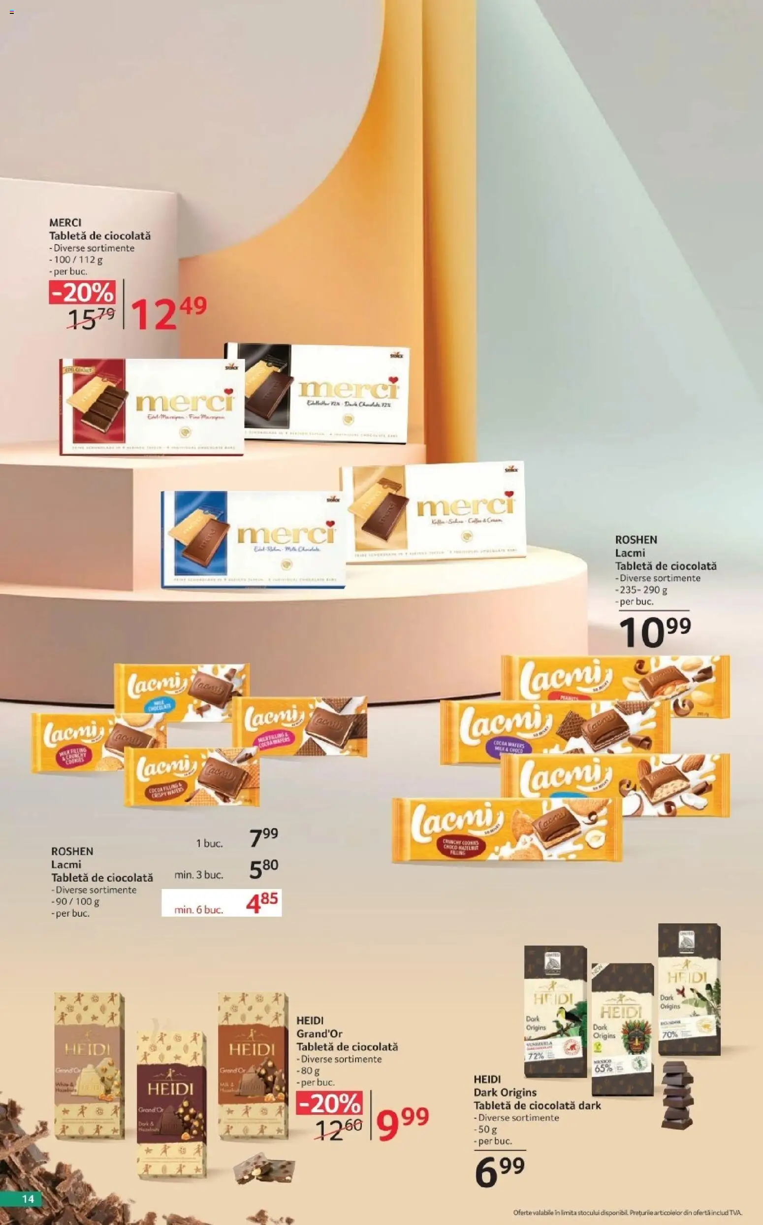 Catalog Selgros 2 - 28 Octombrie 2026 | Pagina 14 | Produse: Tabletă, Ciocolată, Merci, Heidi