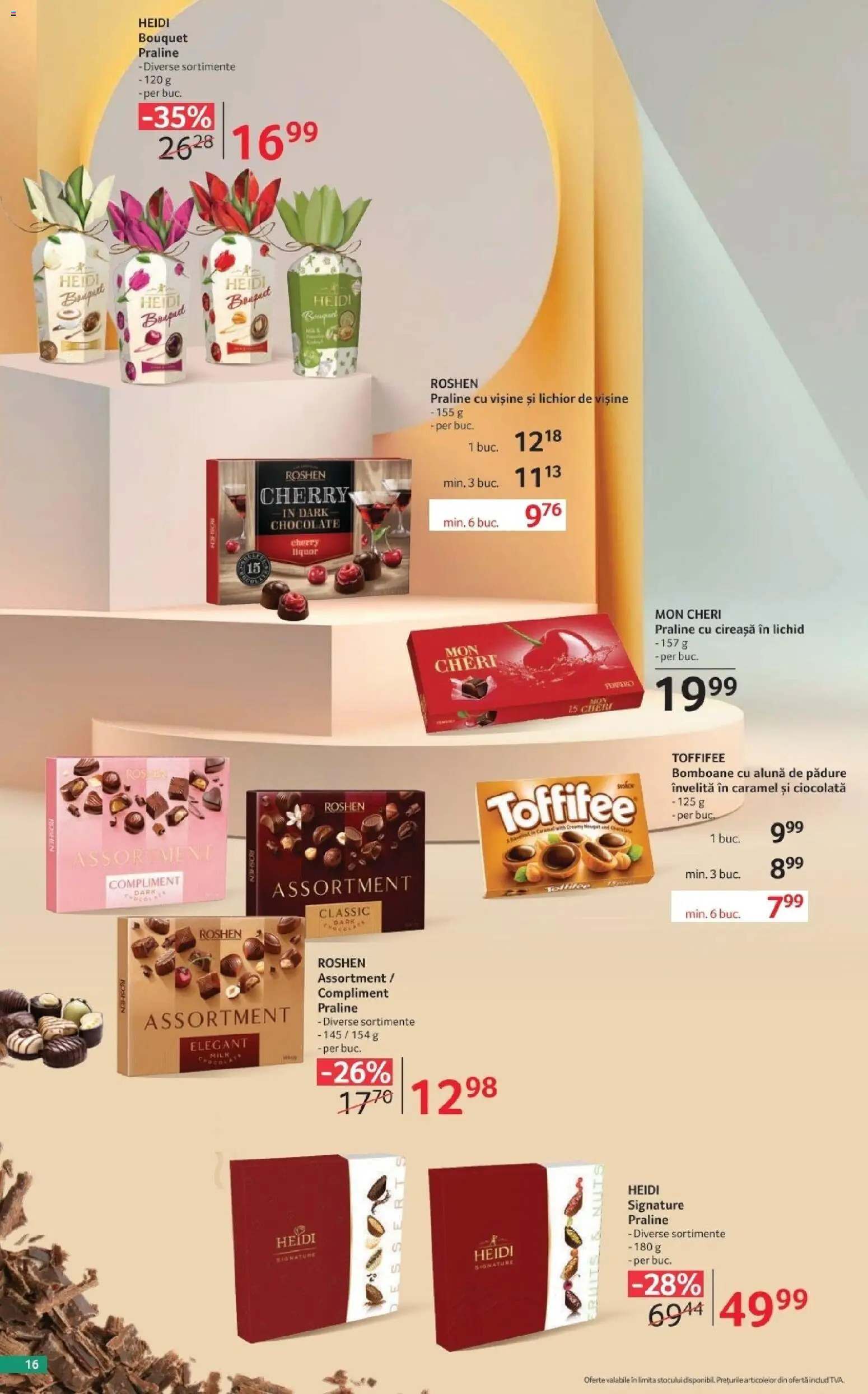 Catalog Selgros 2 - 28 Octombrie 2026 | Pagina 16 | Produse: Toffifee, Praline, Lichior, Ciocolată
