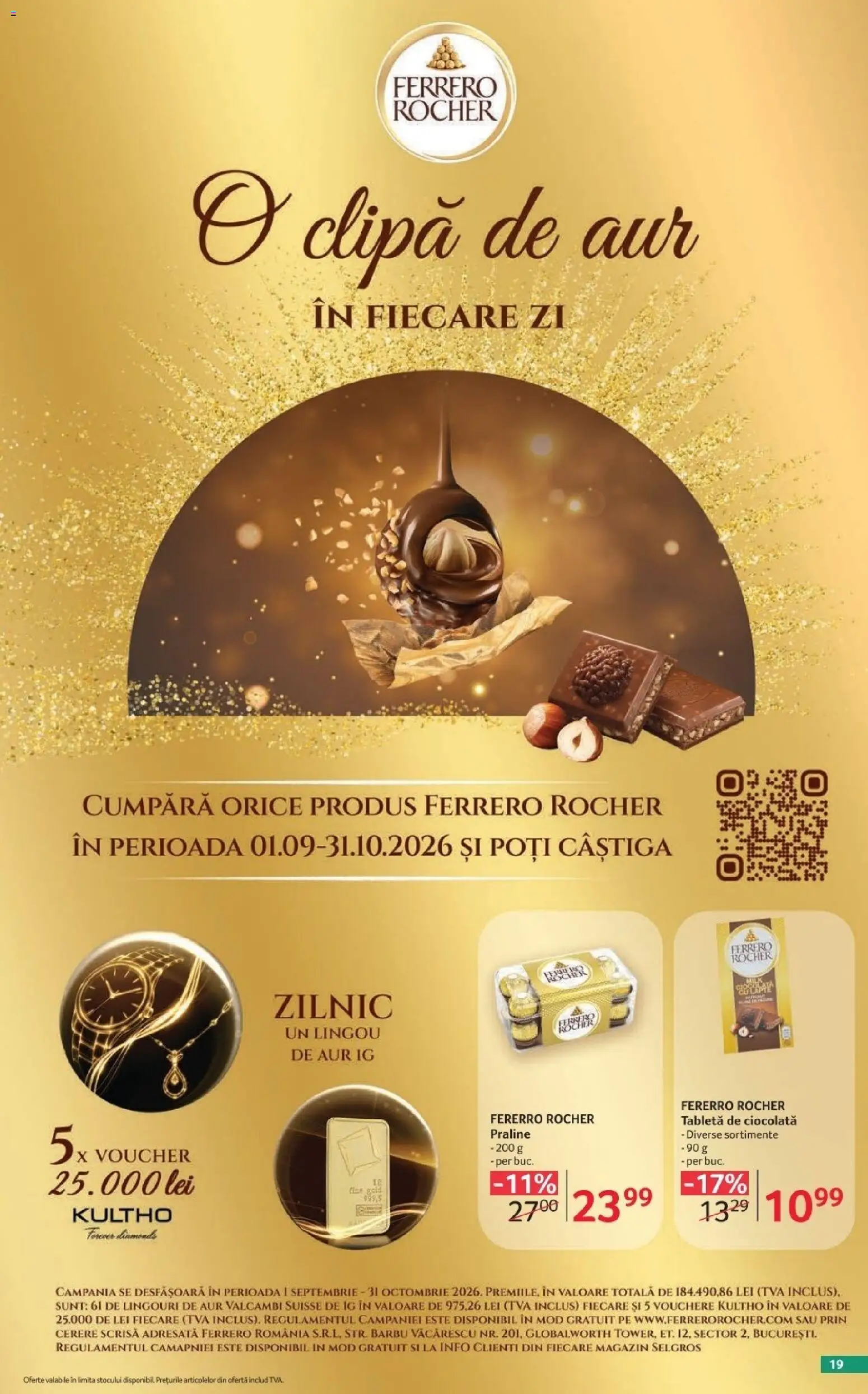 Catalog Selgros 2 - 28 Octombrie 2026 | Pagina 19 | Produse: Tabletă, Praline, Ferrero, Ciocolată