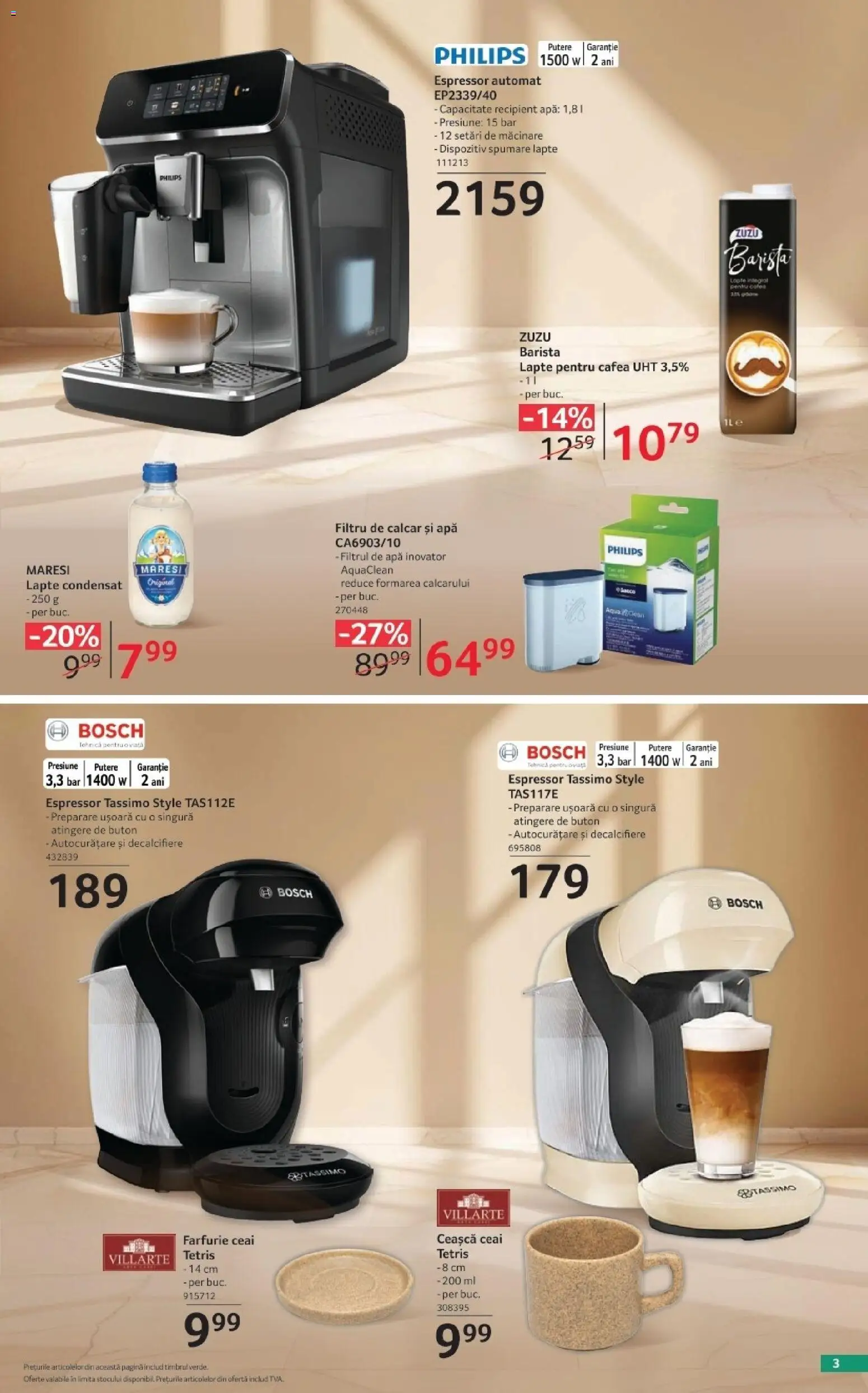 Catalog Selgros 2 - 28 Octombrie 2026 | Pagina 3 | Produse: Farfurie, Lapte, Ceai, Apă