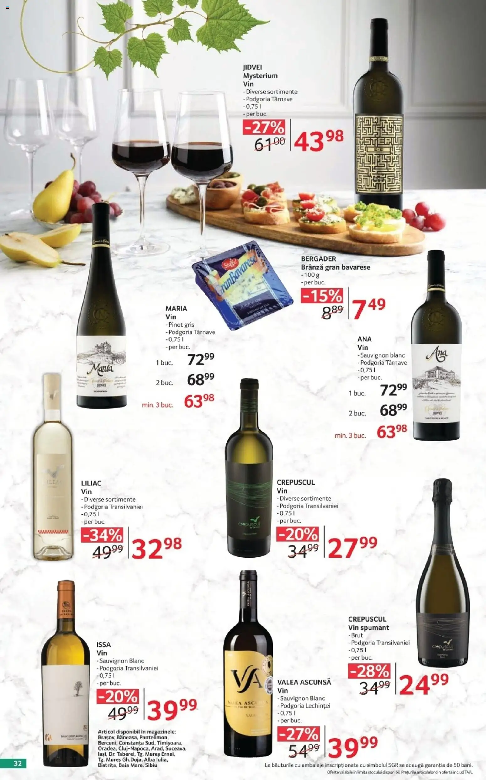 Catalog Selgros 2 - 28 Octombrie 2026 | Pagina 32 | Produse: Alba, Vin spumant, Vin, Sauvignon