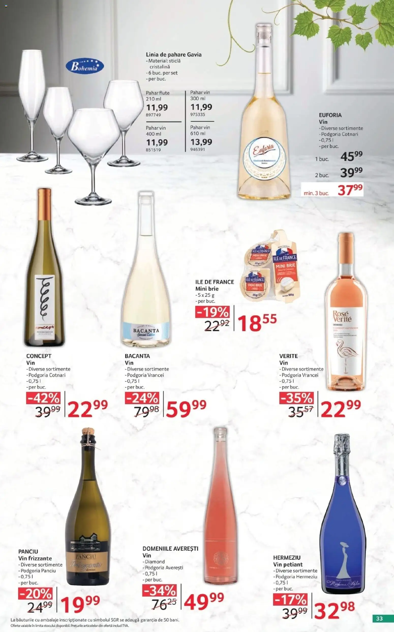 Catalog Selgros 2 - 28 Octombrie 2026 | Pagina 33 | Produse: Pahare, Vin, Vin Frizzante