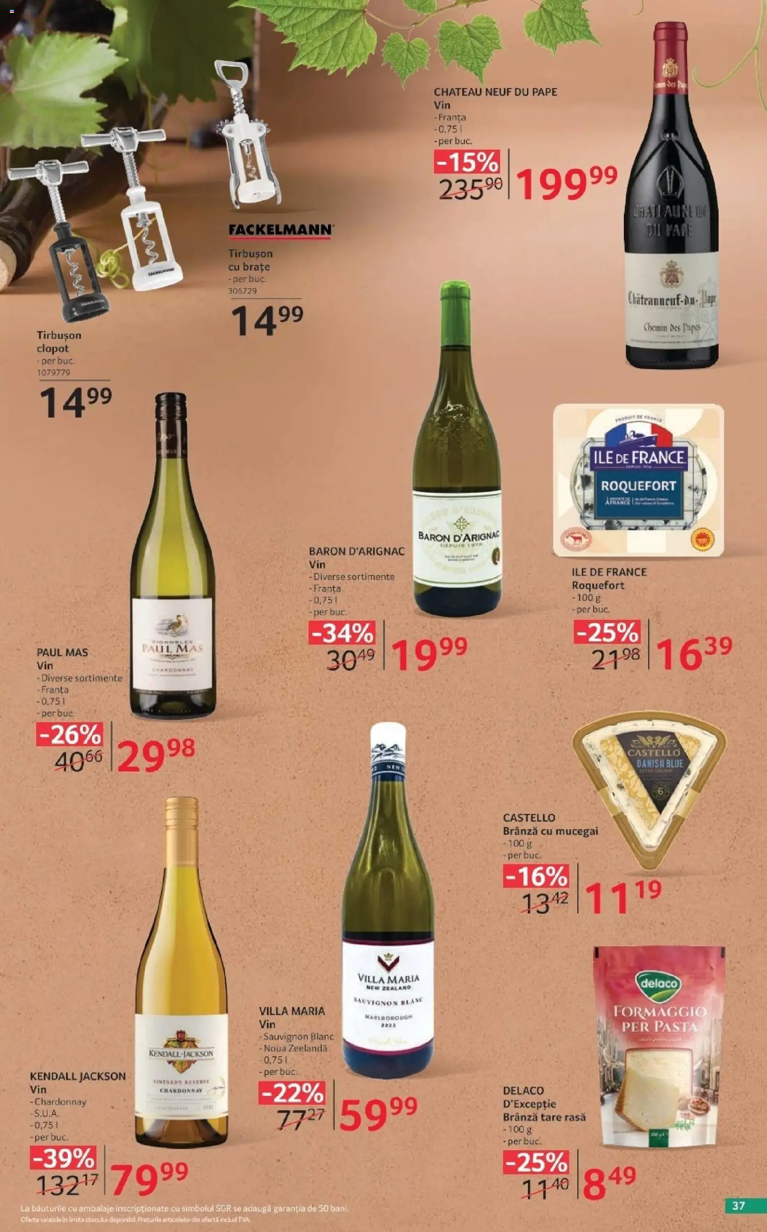 Catalog Selgros 2 - 28 Octombrie 2026 | Pagina 37 | Produse: Delaco, Brânză, Brânză cu mucegai, Sauvignon