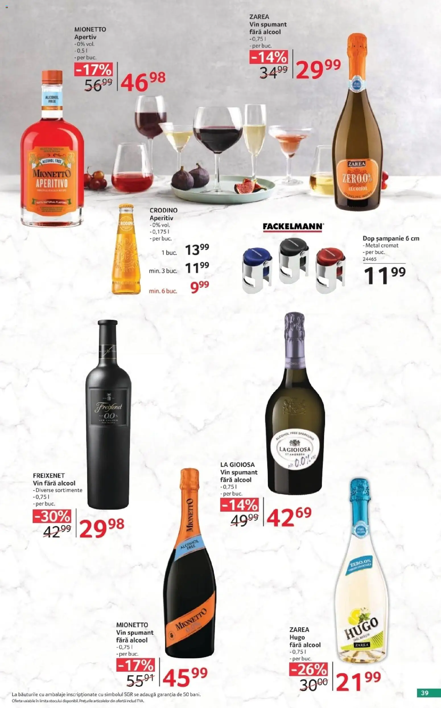 Catalog Selgros 2 - 28 Octombrie 2026 | Pagina 39 | Produse: Vin spumant, Vin, Hugo