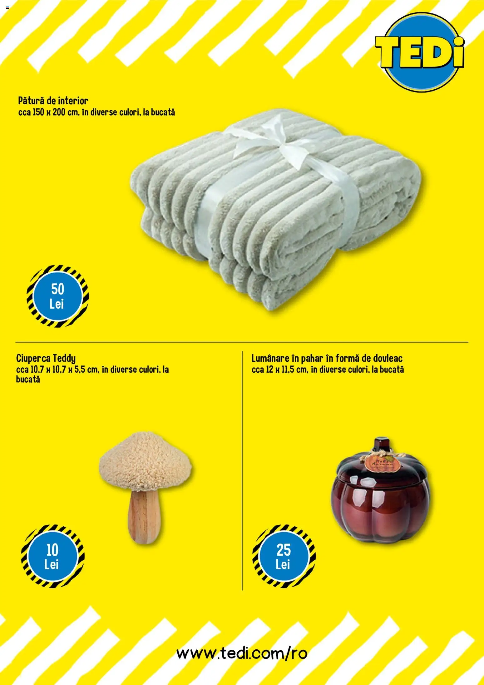 Catalog TEDi 5 - 31 Octombrie 2026 | Pagina 2 | Produse: Dovleac, Pătură, Lumânare